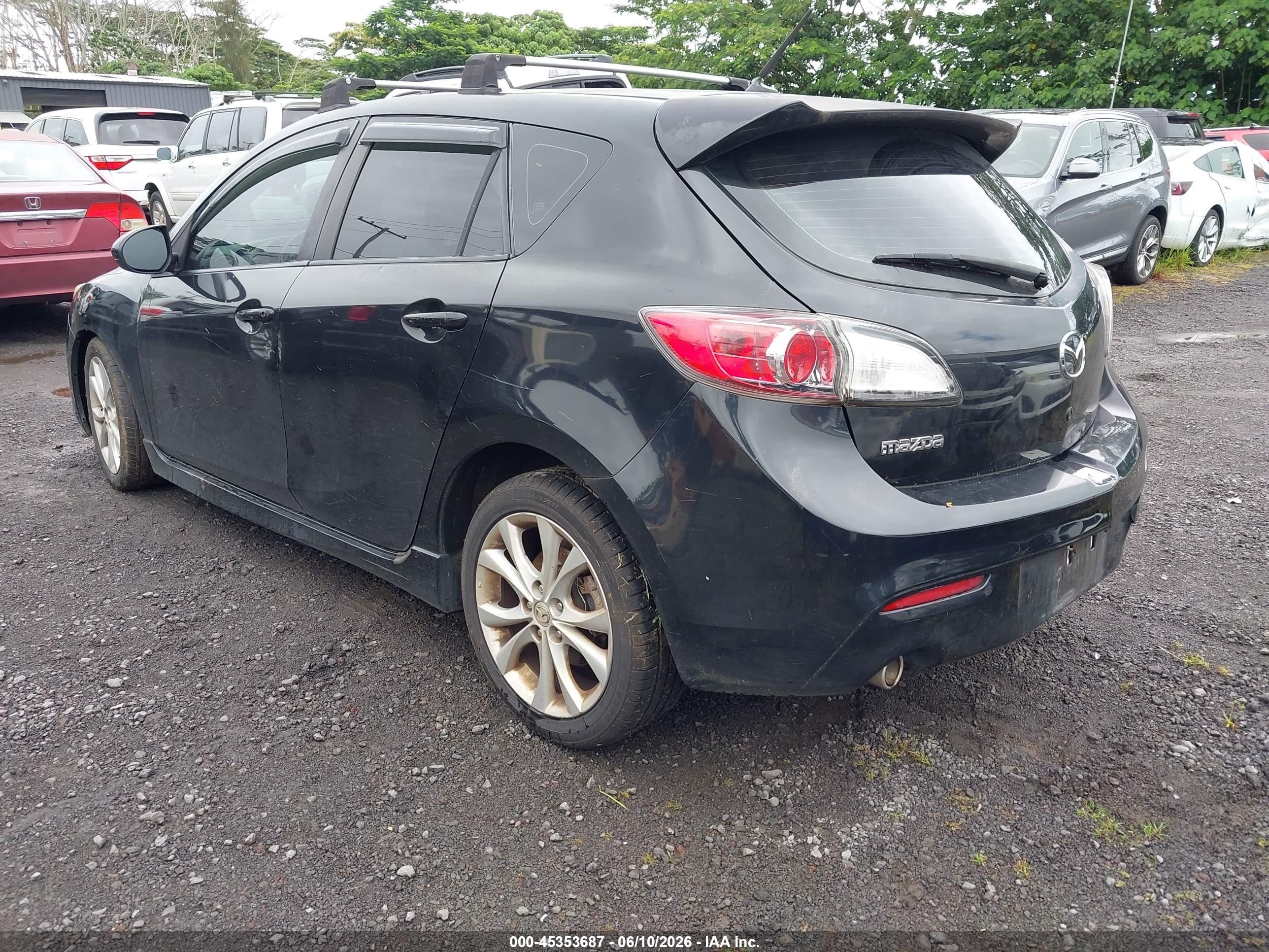 2010 Mazda Mazda3 S Sport Black vin: JM1BL1H54A1304224