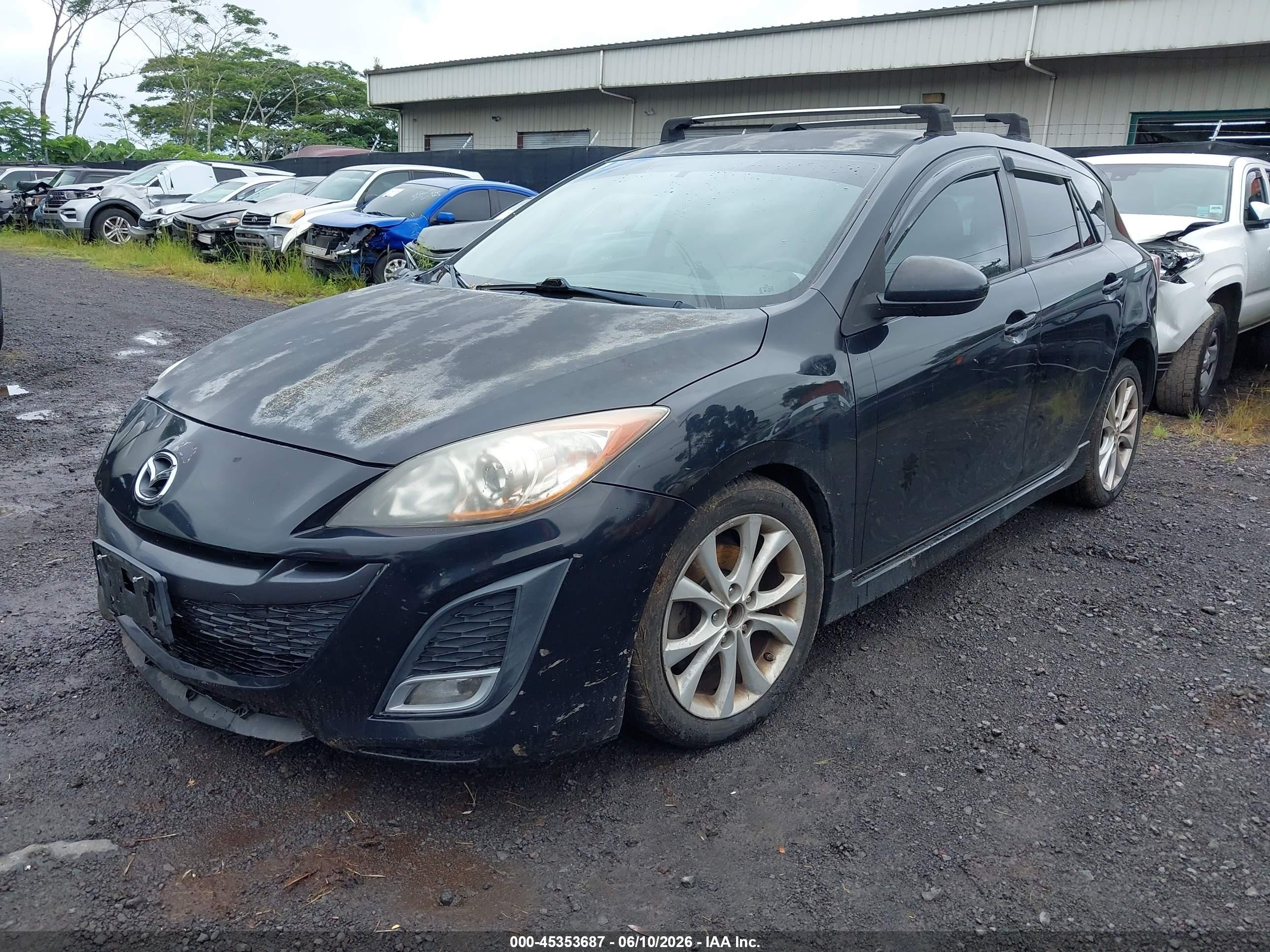 2010 Mazda Mazda3 S Sport Black vin: JM1BL1H54A1304224