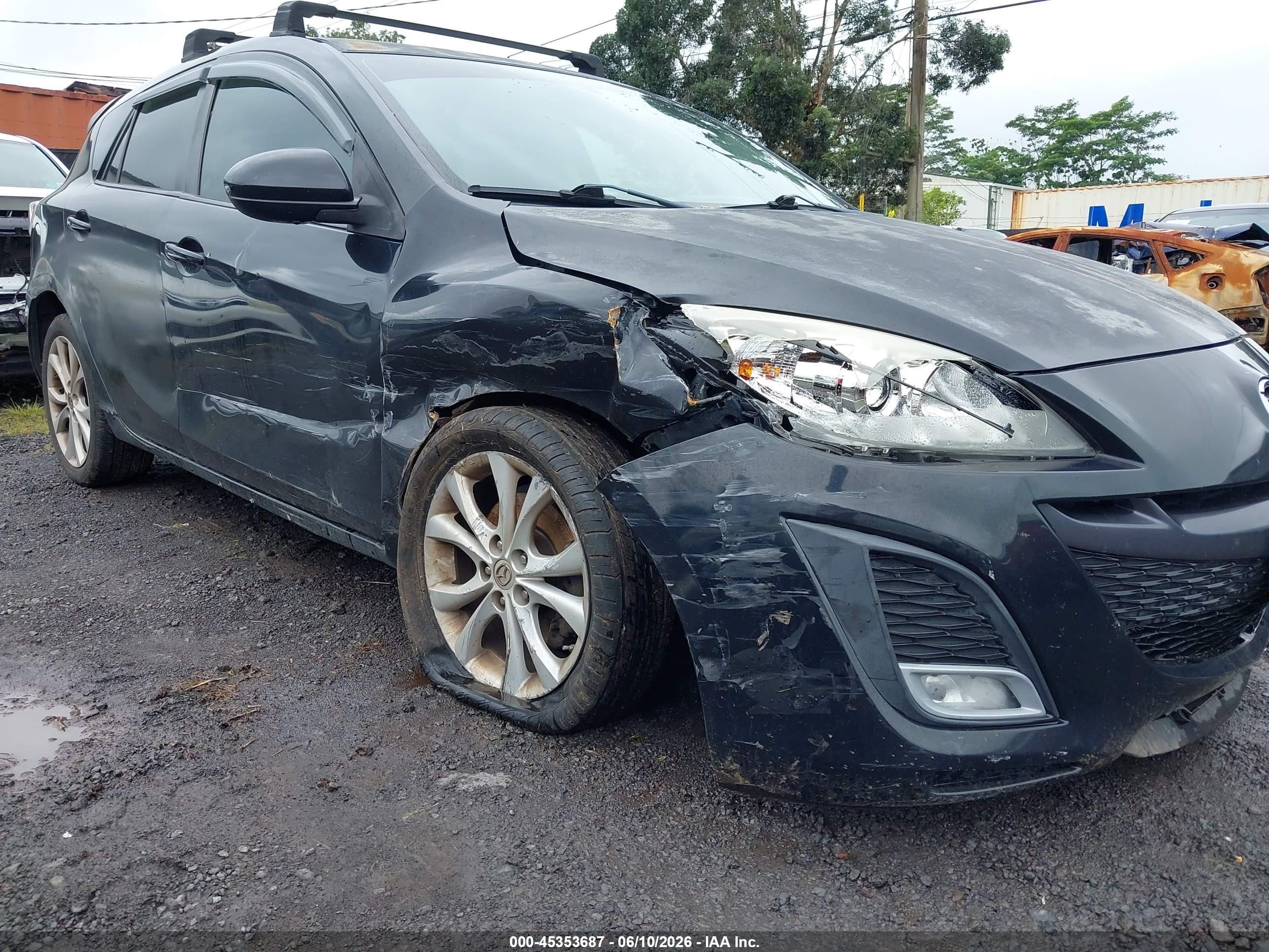 2010 Mazda Mazda3 S Sport Black vin: JM1BL1H54A1304224