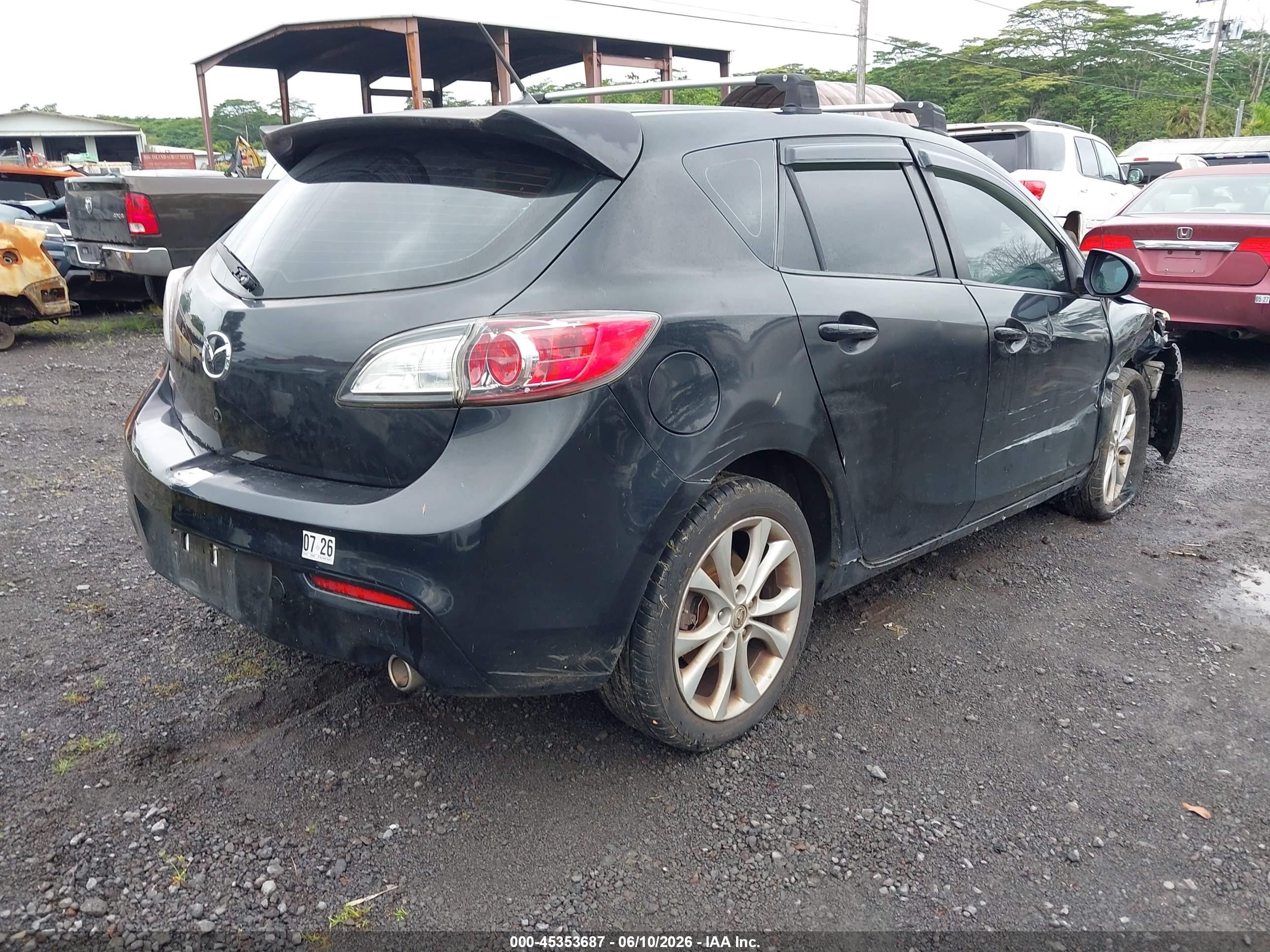 2010 Mazda Mazda3 S Sport Black vin: JM1BL1H54A1304224