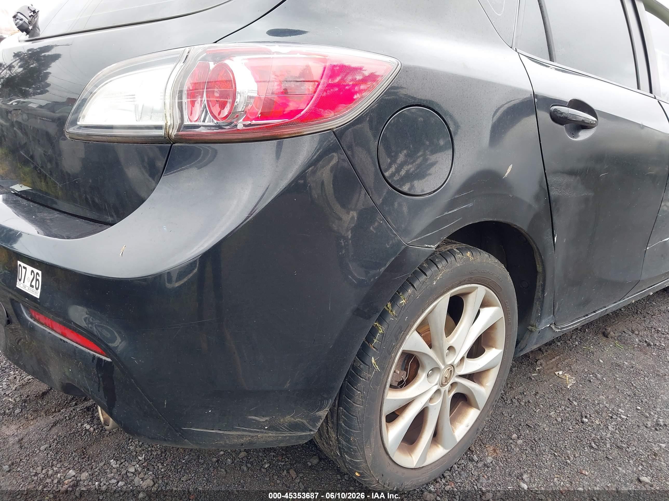2010 Mazda Mazda3 S Sport Black vin: JM1BL1H54A1304224