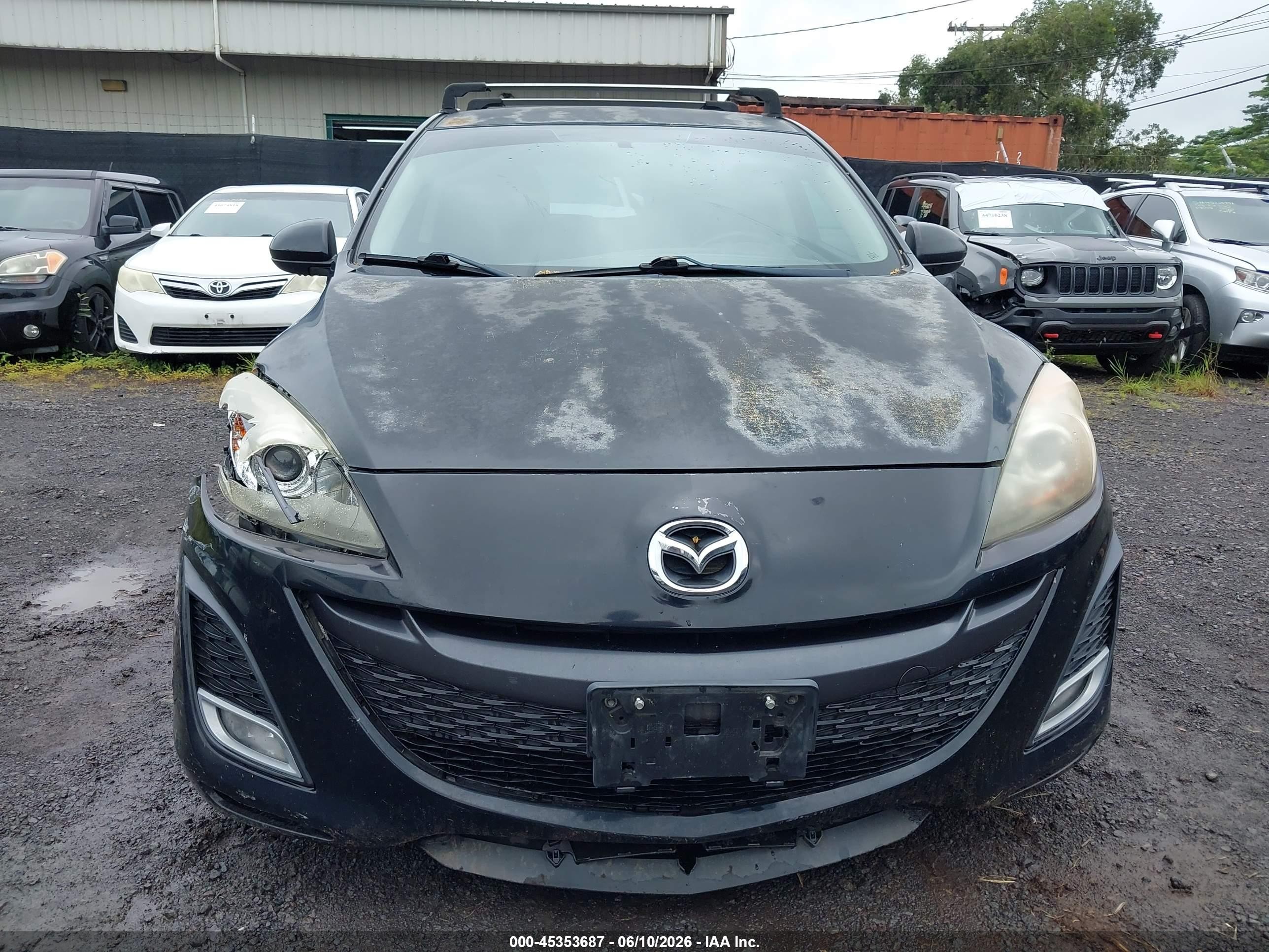 2010 Mazda Mazda3 S Sport Black vin: JM1BL1H54A1304224