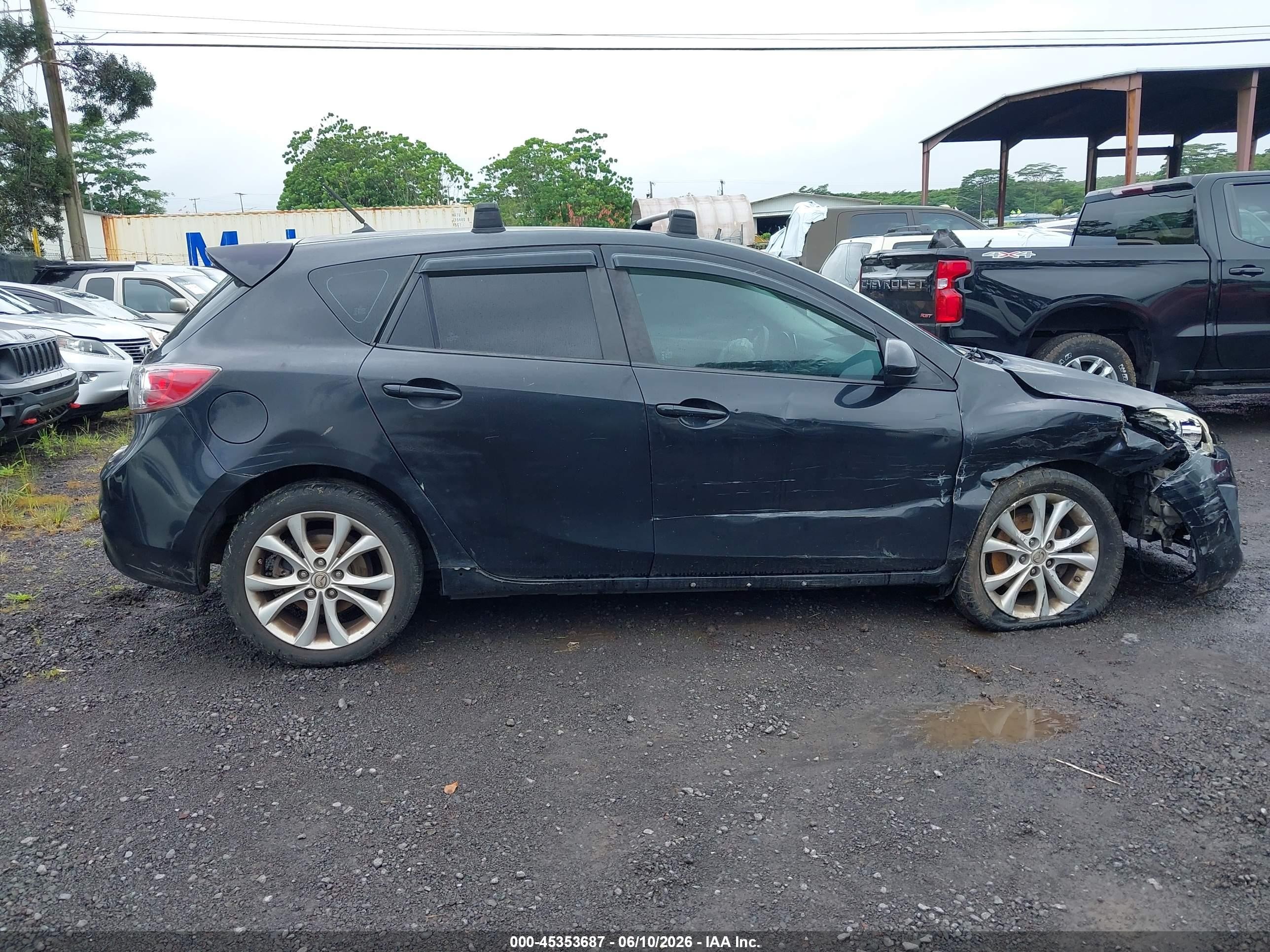 2010 Mazda Mazda3 S Sport Black vin: JM1BL1H54A1304224