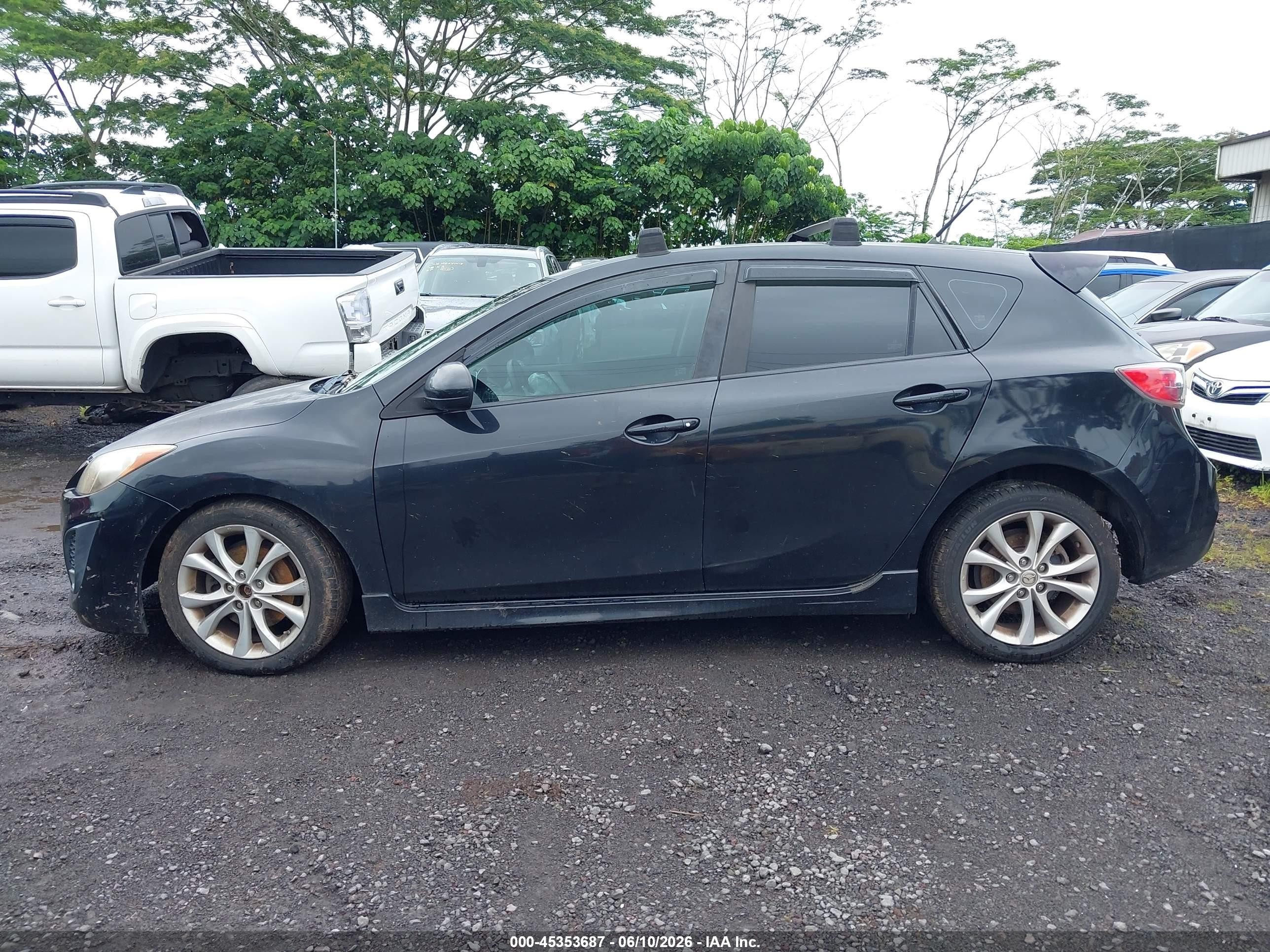 2010 Mazda Mazda3 S Sport Black vin: JM1BL1H54A1304224