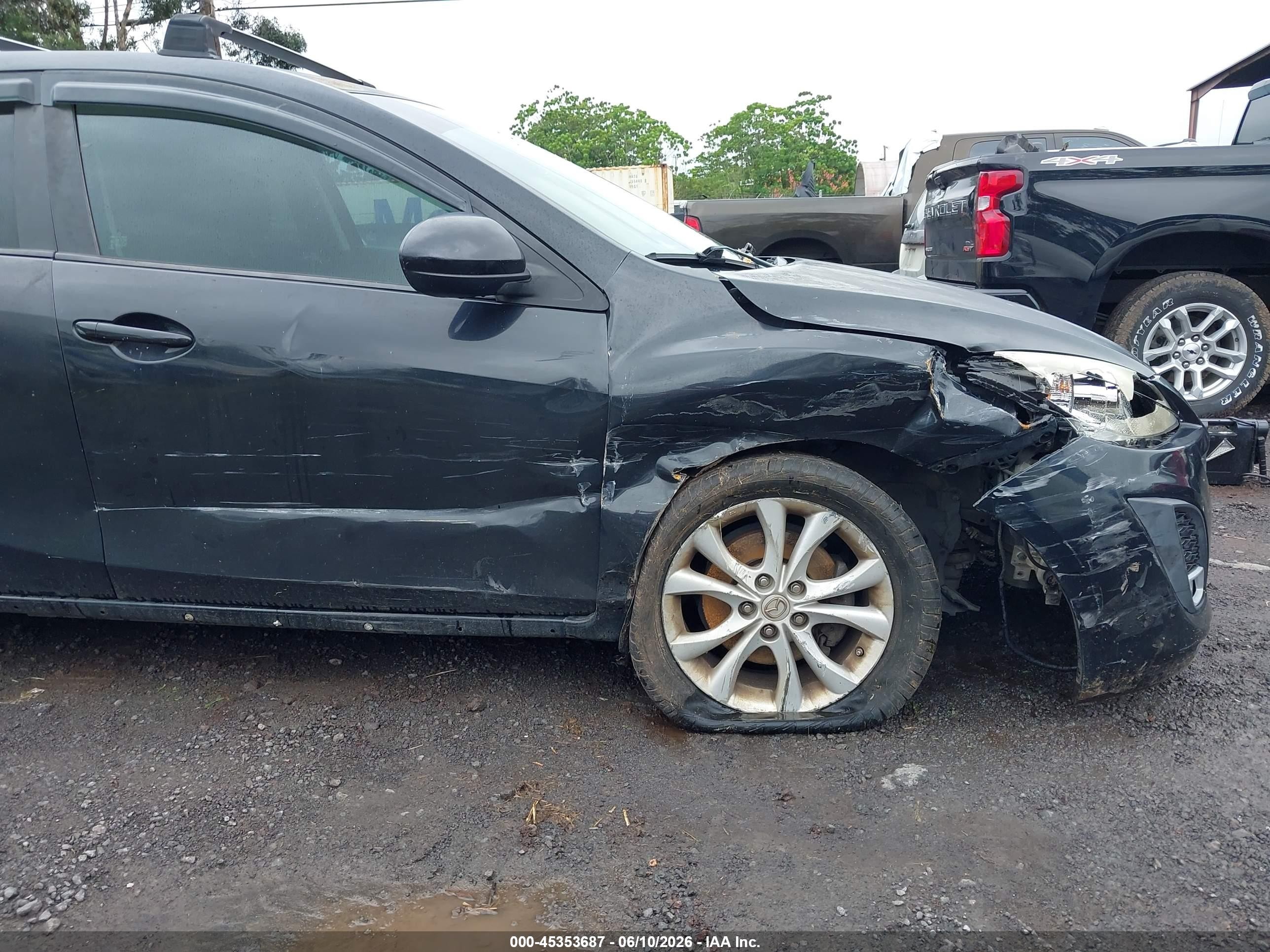 2010 Mazda Mazda3 S Sport Black vin: JM1BL1H54A1304224