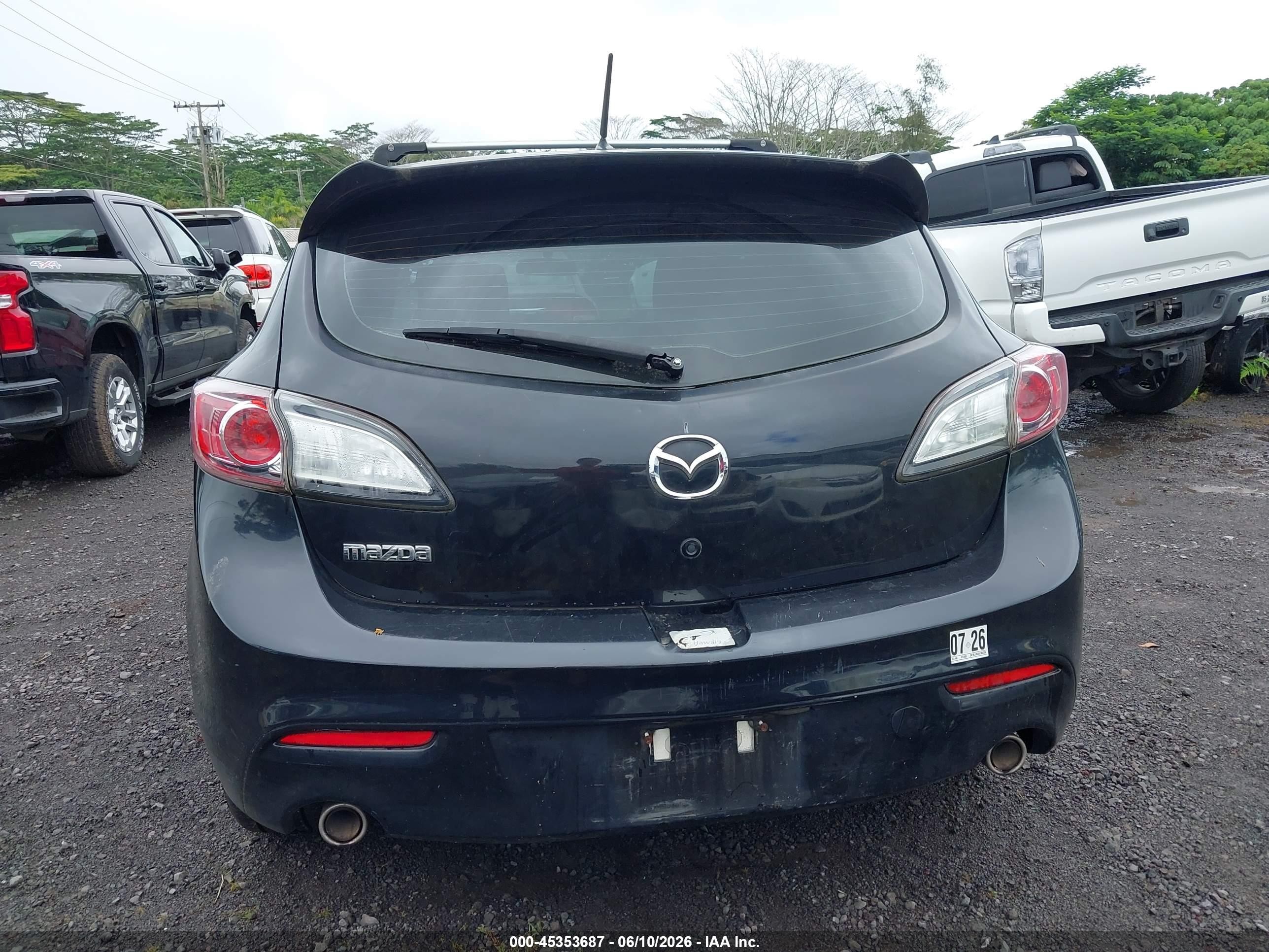 2010 Mazda Mazda3 S Sport Black vin: JM1BL1H54A1304224