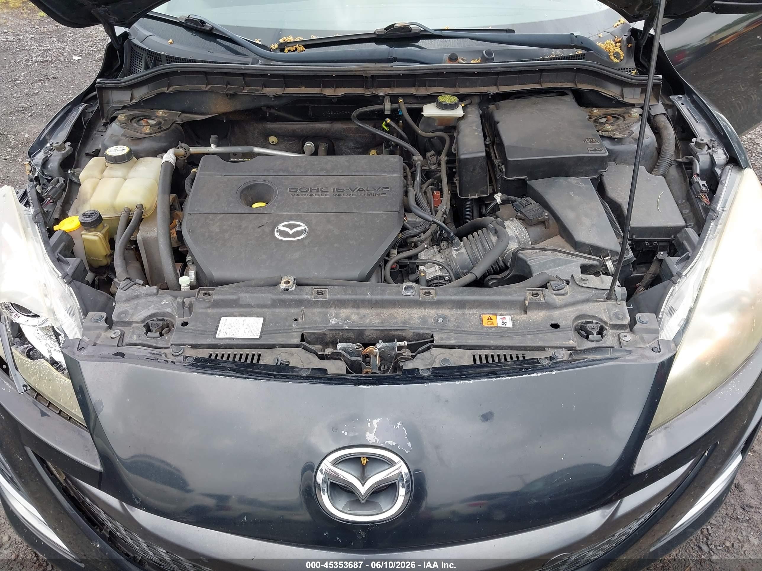 2010 Mazda Mazda3 S Sport Black vin: JM1BL1H54A1304224