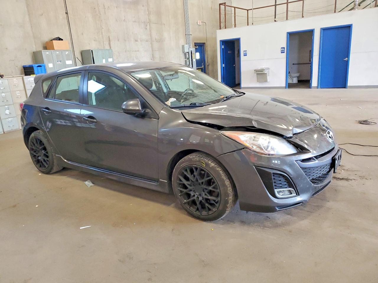2010 Mazda 3 S Gray vin: JM1BL1H55A1267586