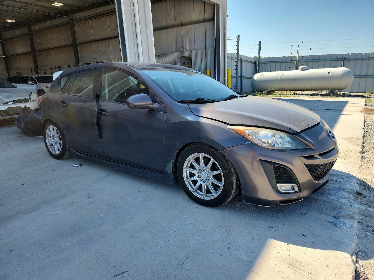 2010 Mazda 3 S Gray vin: JM1BL1H55A1276112