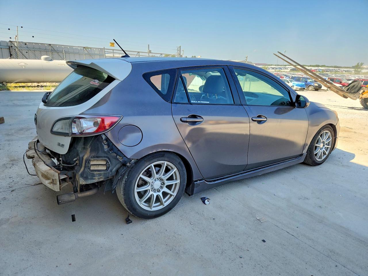 2010 Mazda 3 S Gray vin: JM1BL1H55A1276112