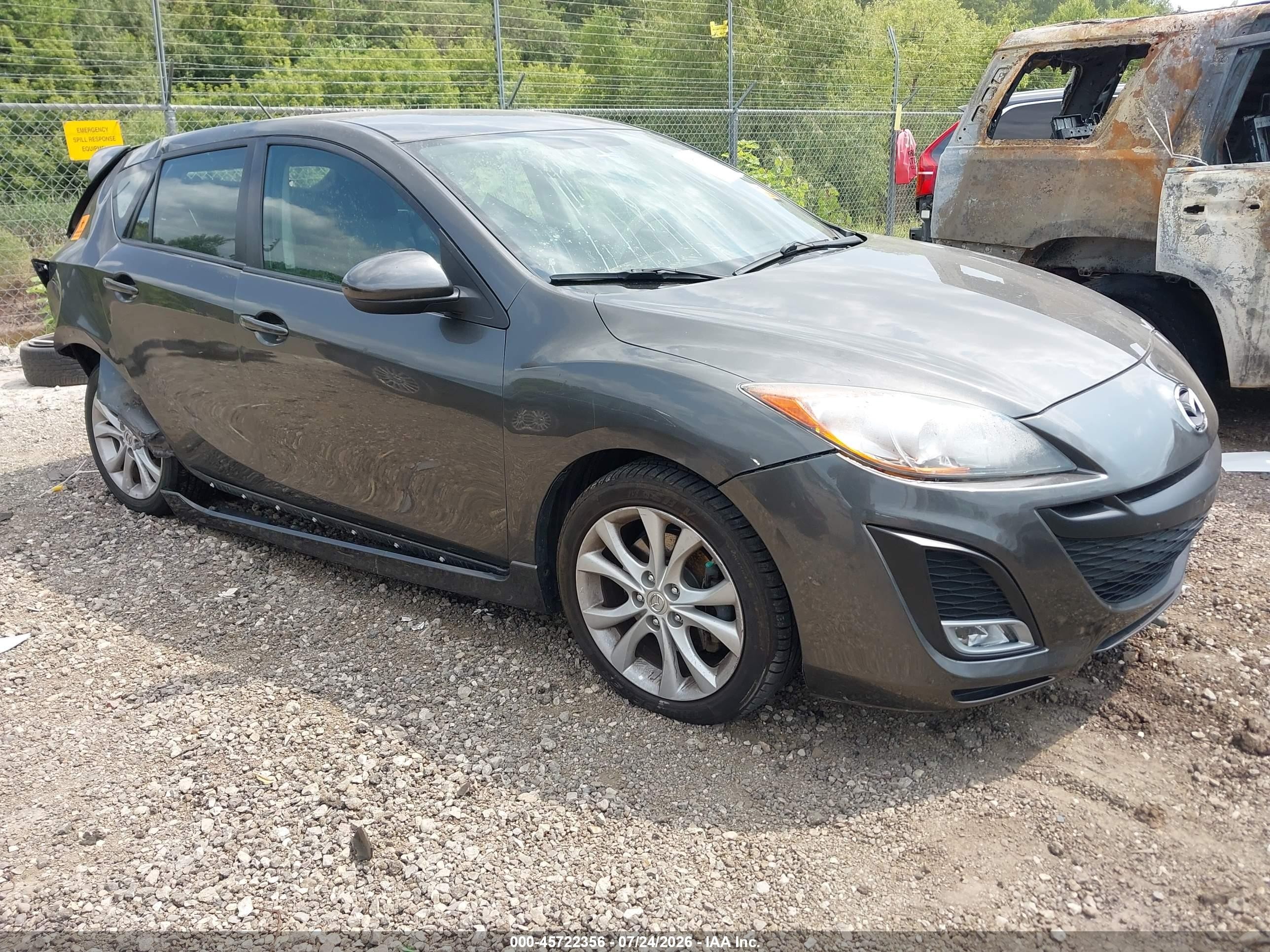 2010 Mazda Mazda3 S Sport Gray vin: JM1BL1H55A1306824