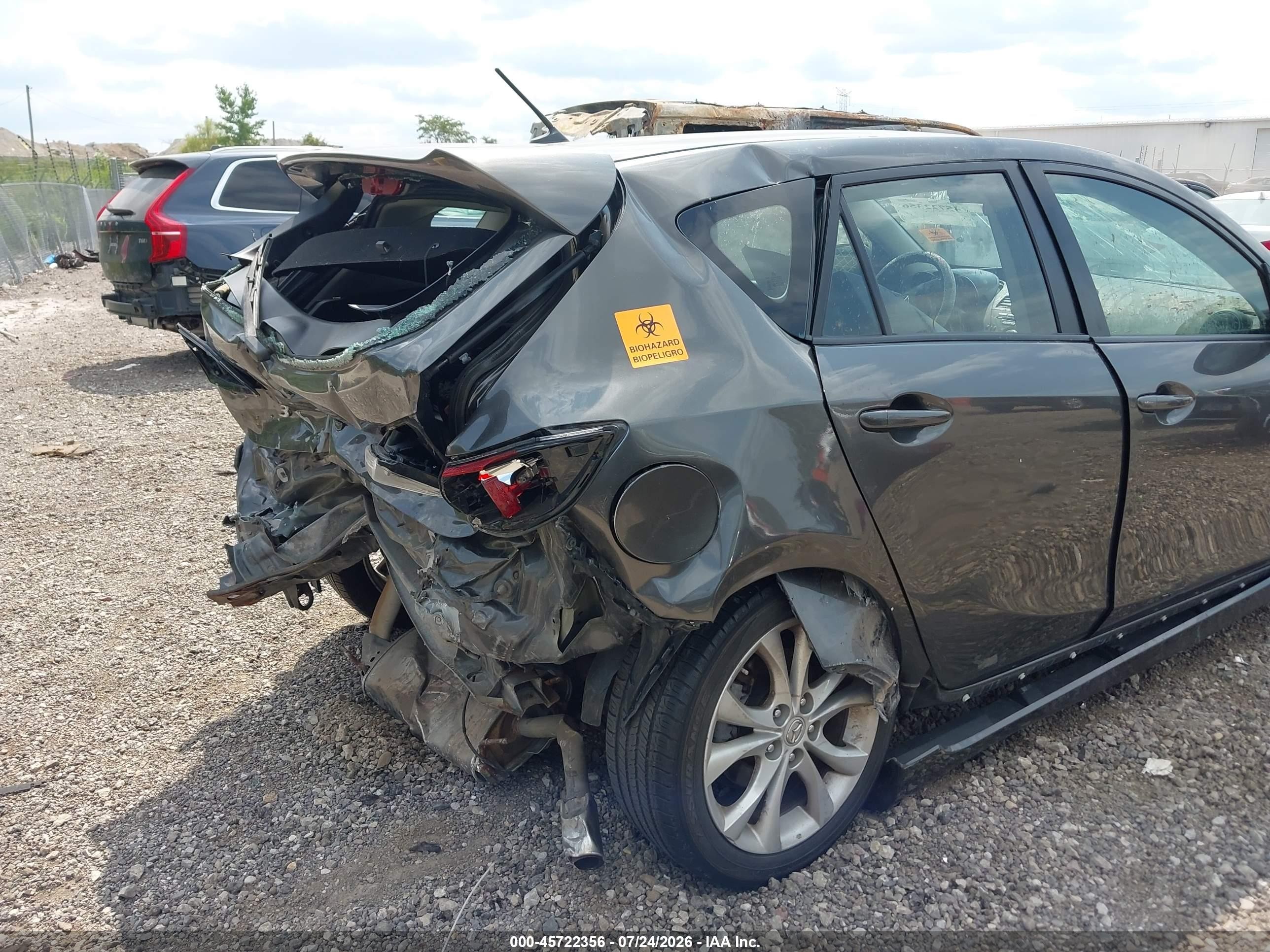 2010 Mazda Mazda3 S Sport Серый vin: JM1BL1H55A1306824