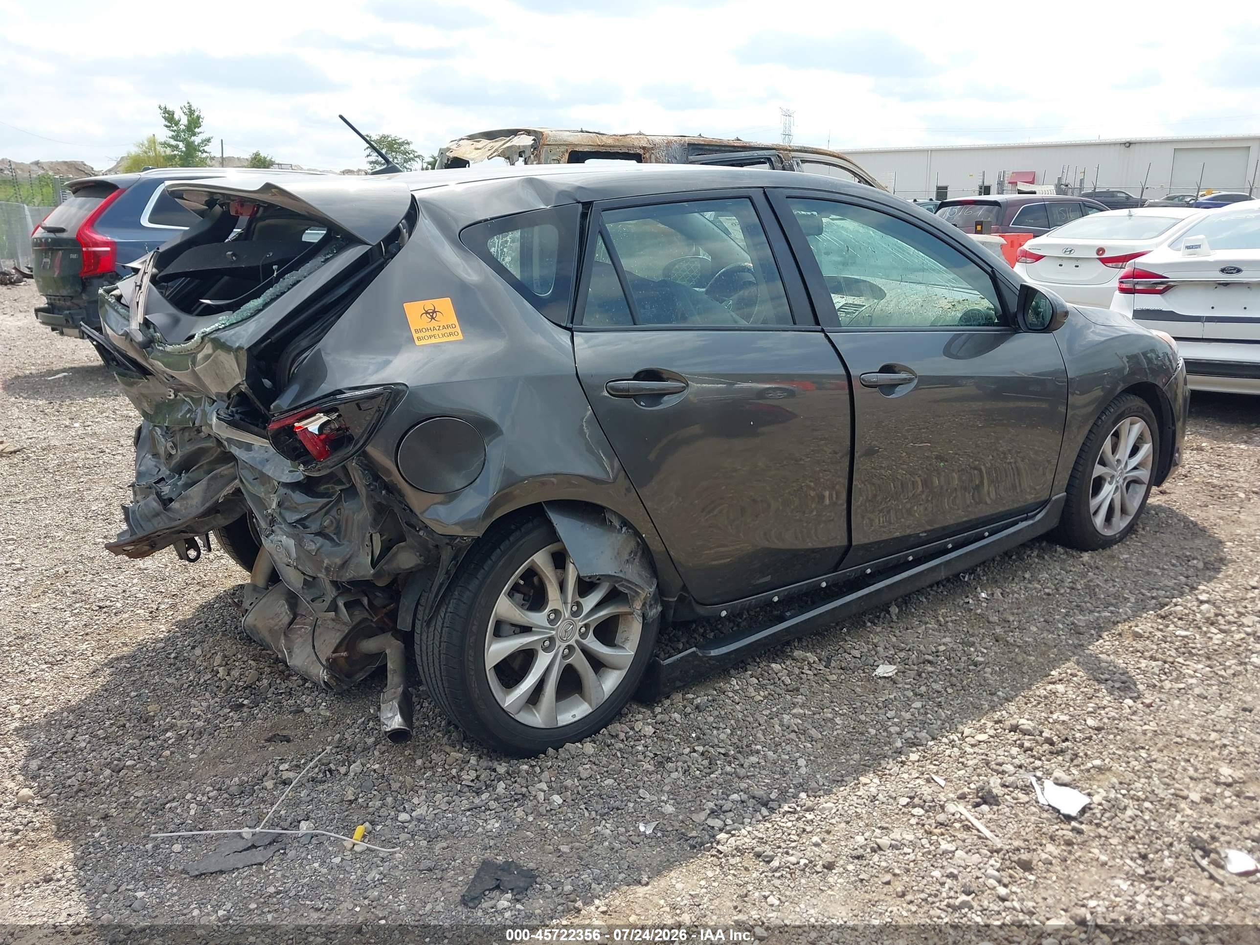 2010 Mazda Mazda3 S Sport Серый vin: JM1BL1H55A1306824