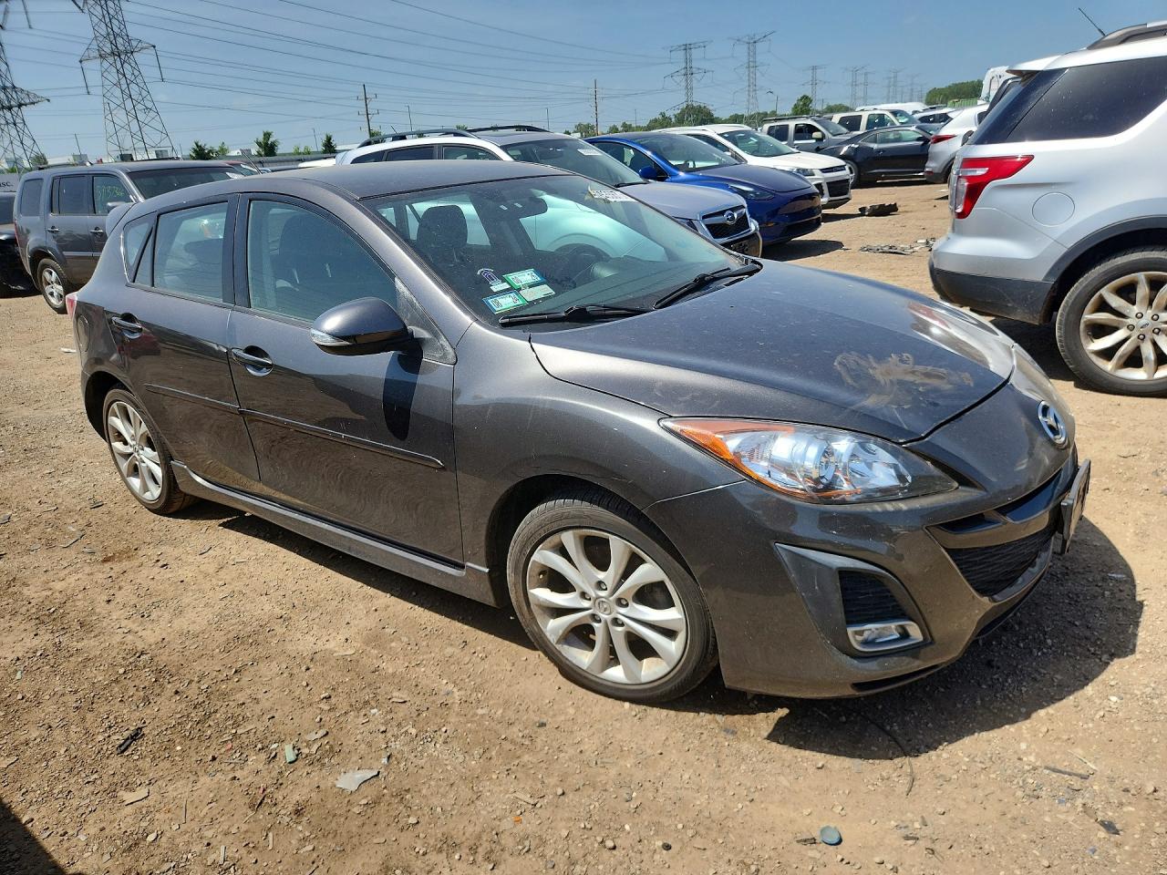 2010 Mazda 3 S Black vin: JM1BL1H56A1212905