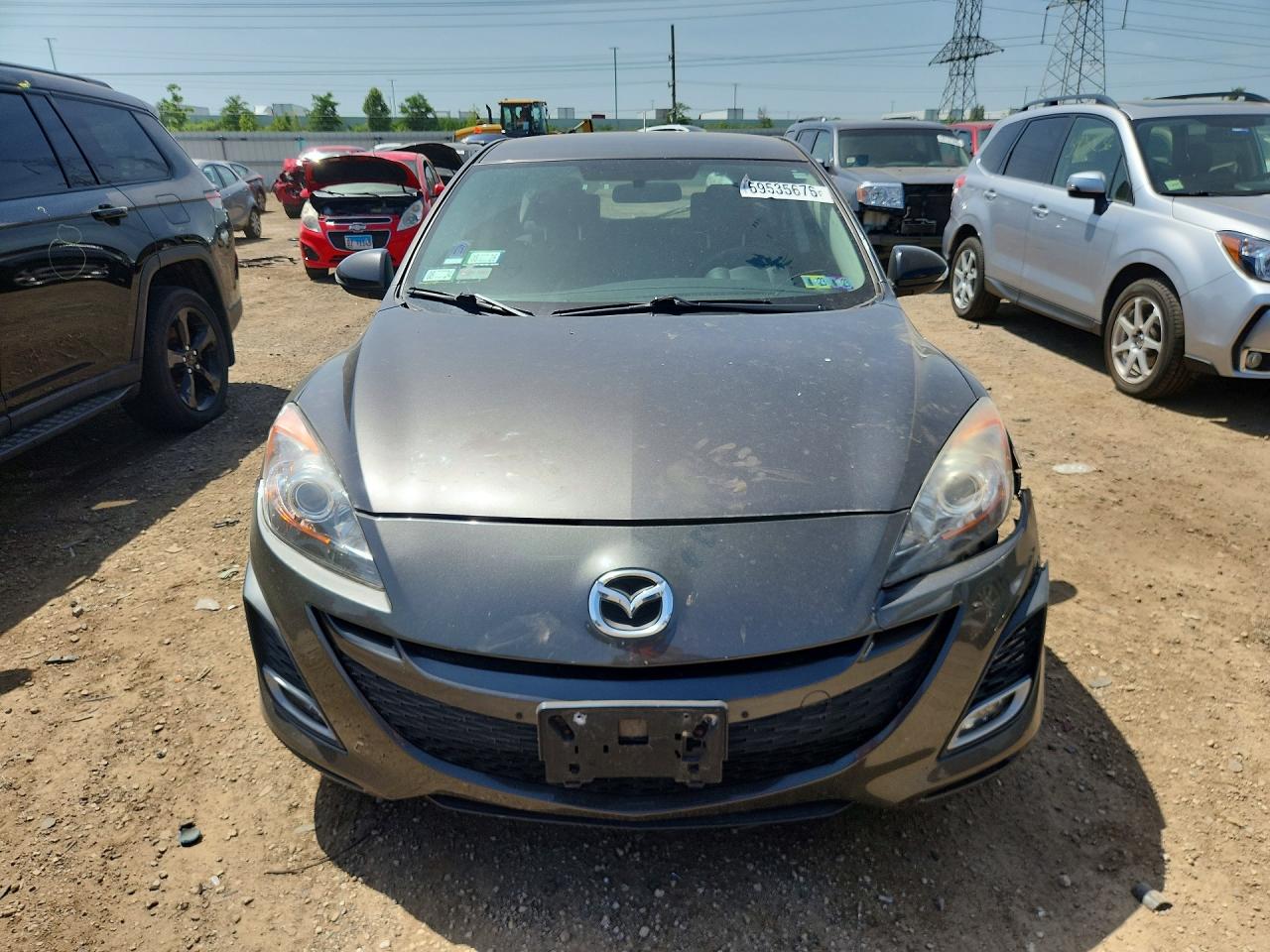 2010 Mazda 3 S Black vin: JM1BL1H56A1212905