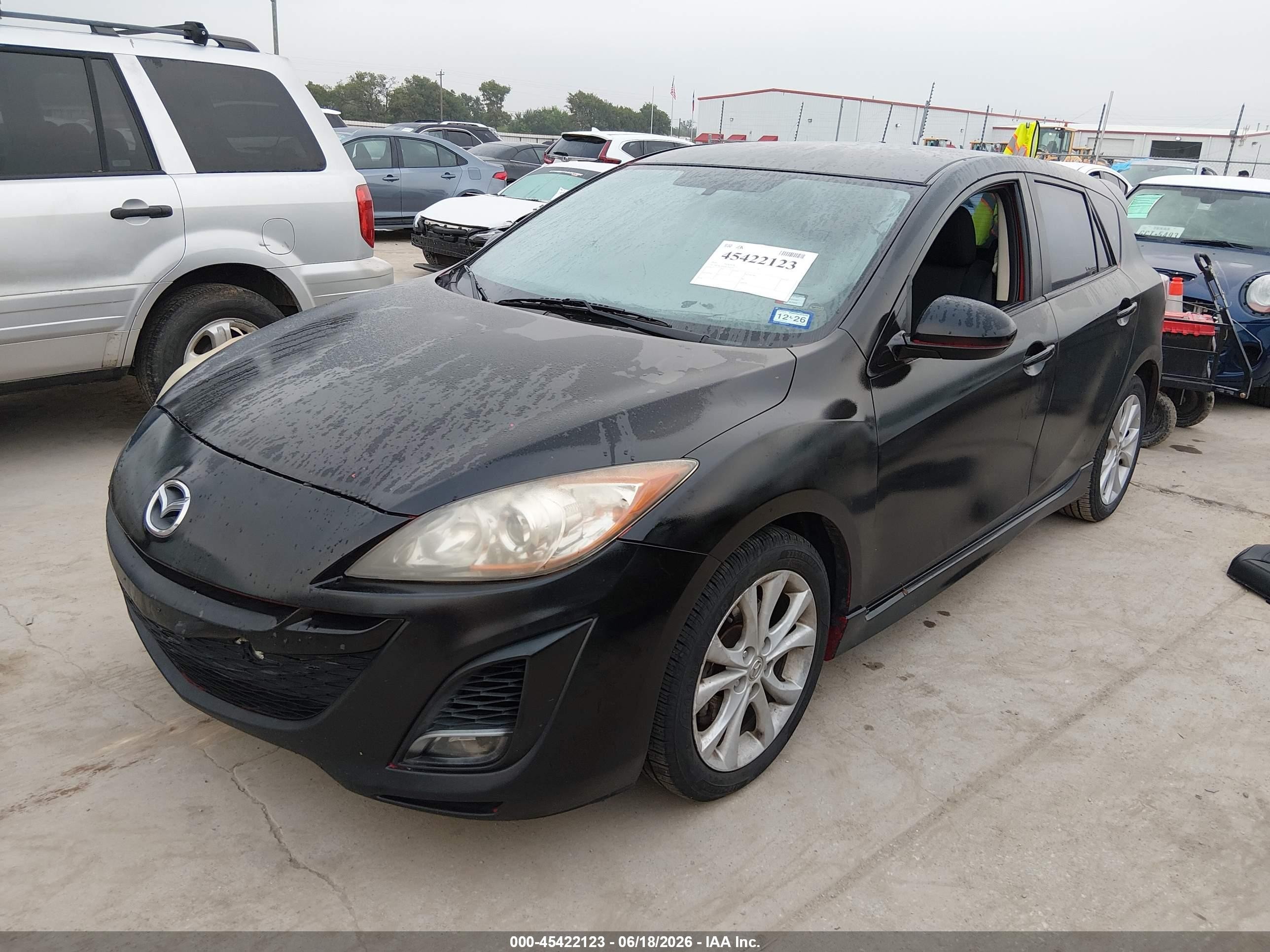 2010 Mazda Mazda3   Black vin: JM1BL1H56A1240297