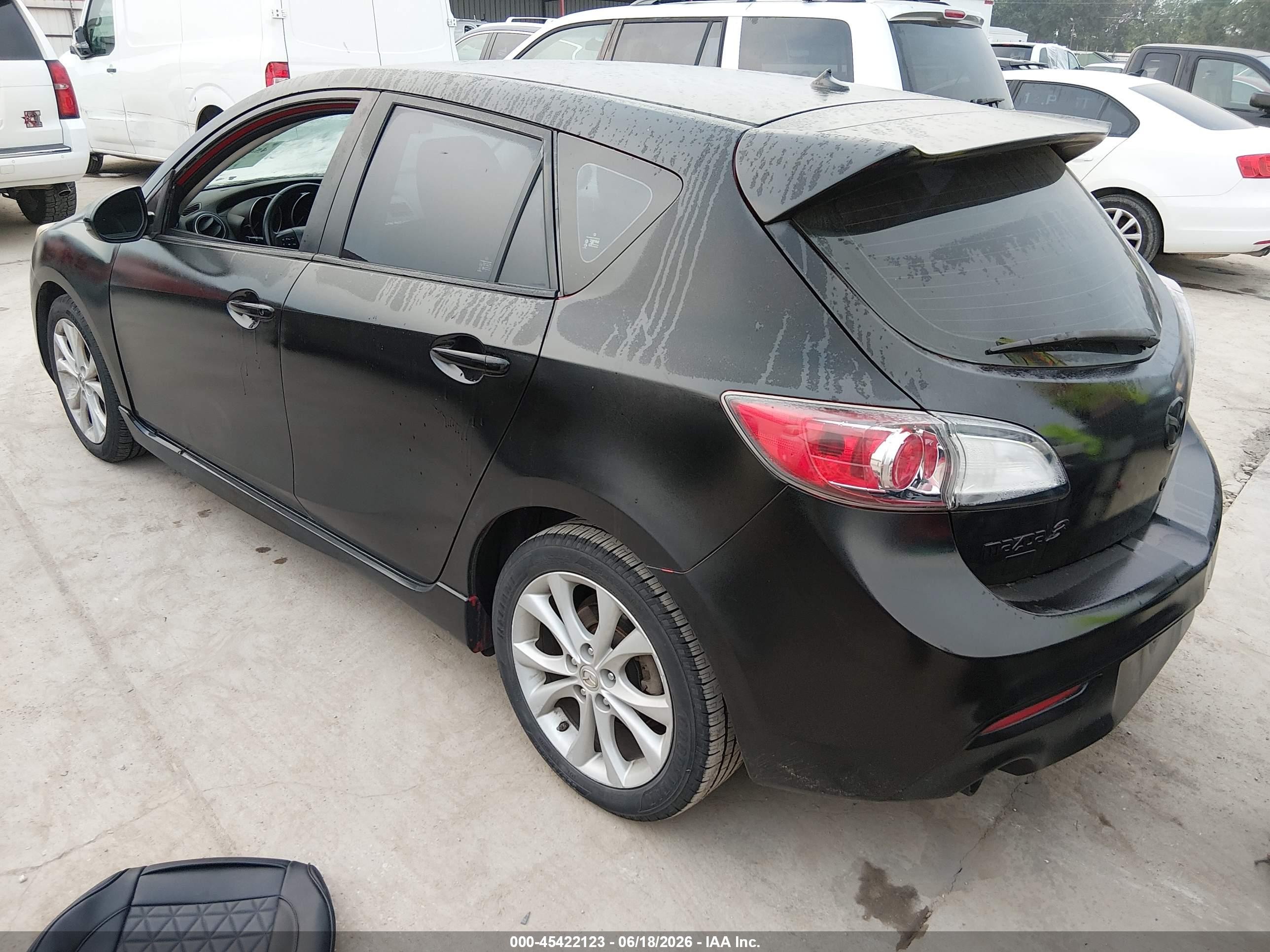 2010 Mazda Mazda3   Black vin: JM1BL1H56A1240297