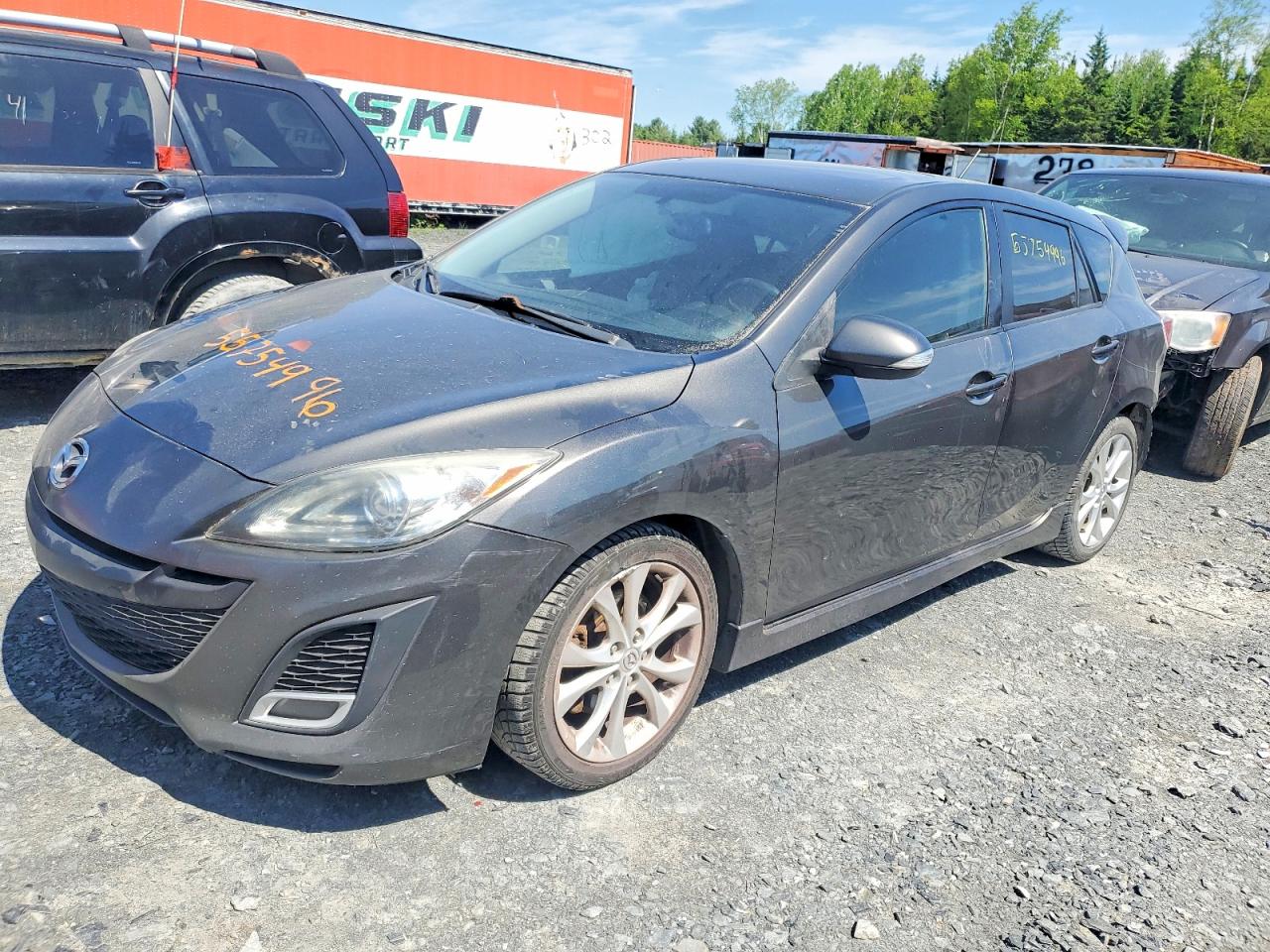 2010 Mazda 3 S Gray vin: JM1BL1H57A1152486