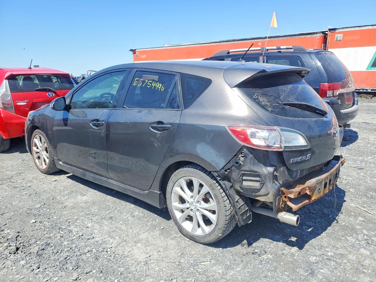 2010 Mazda 3 S Gray vin: JM1BL1H57A1152486