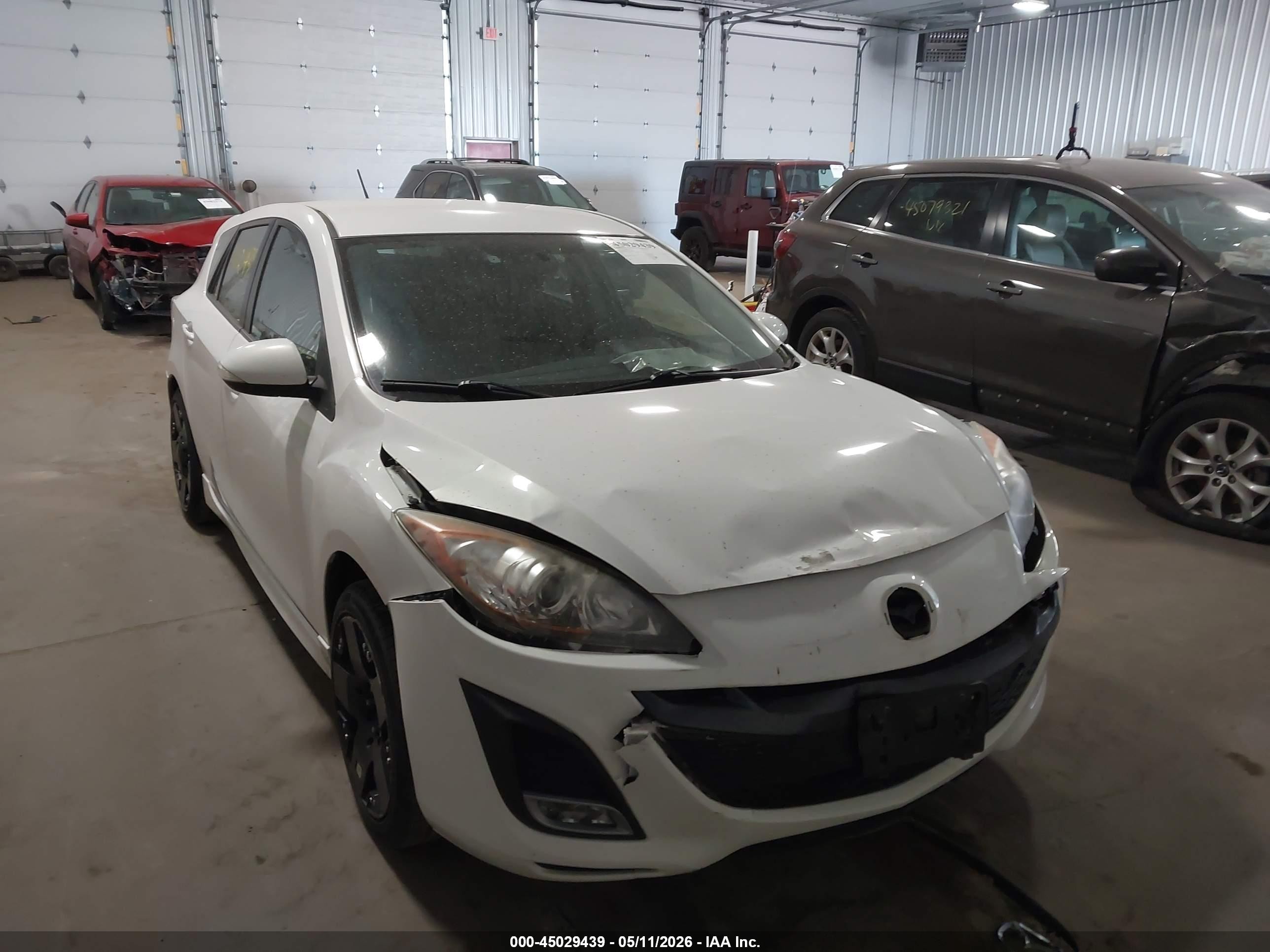 2010 Mazda Mazda3 S Sport White vin: JM1BL1H57A1184967