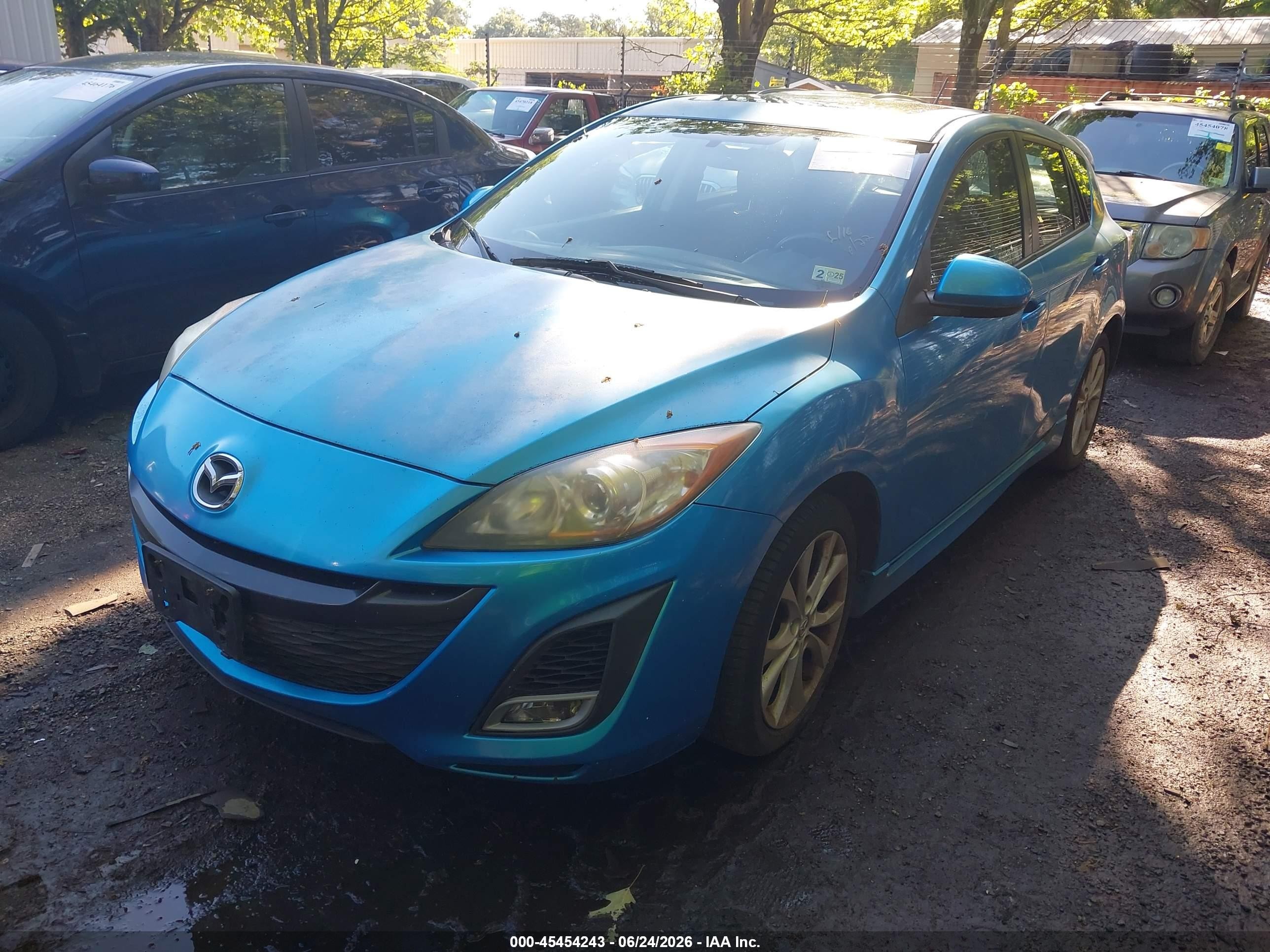 2010 Mazda Mazda3 S Sport Blue vin: JM1BL1H57A1248425