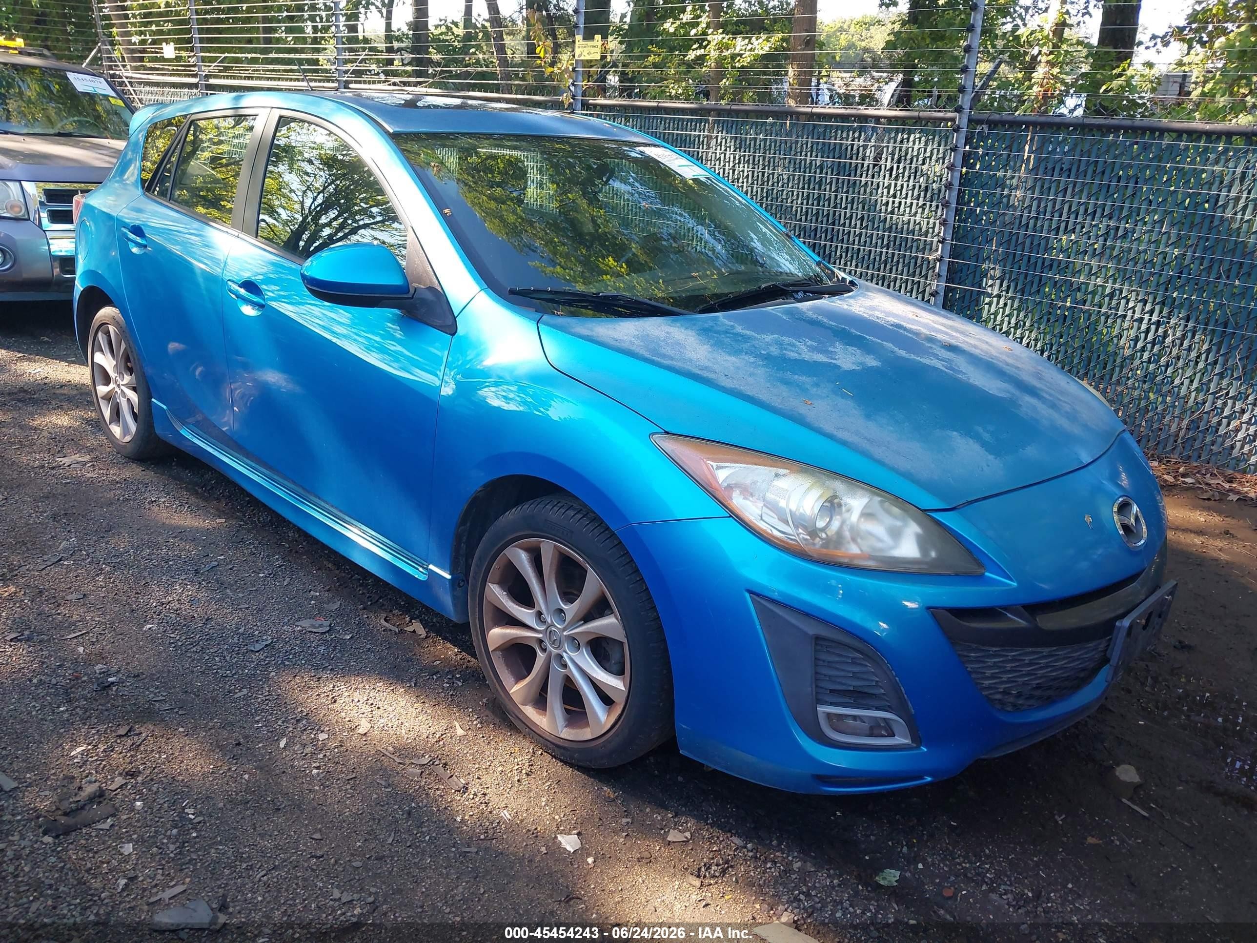 2010 Mazda Mazda3 S Sport Blue vin: JM1BL1H57A1248425