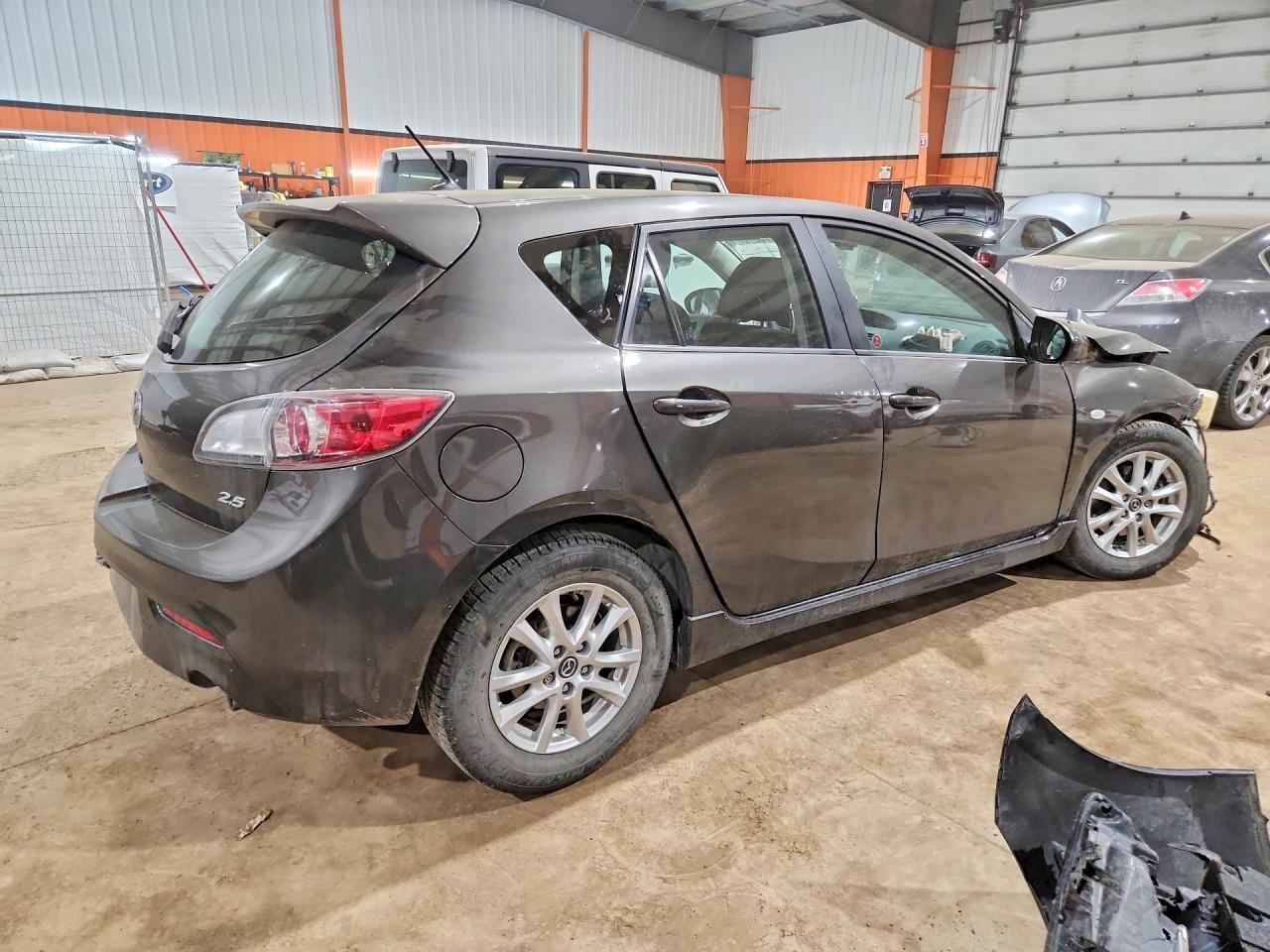 2010 Mazda 3 S Gray vin: JM1BL1H57A1250885
