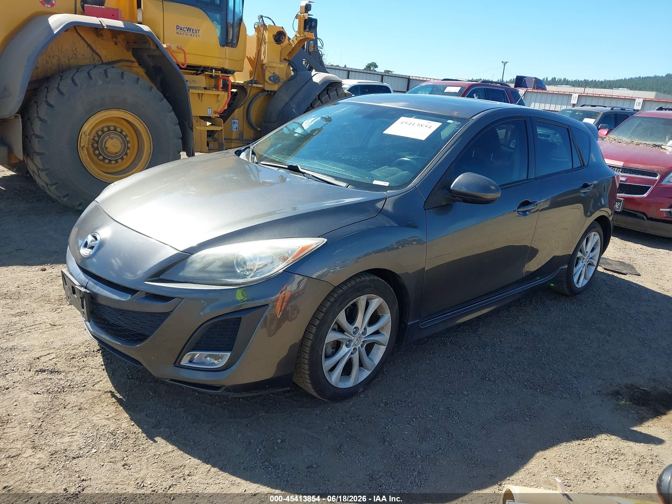 2010 Mazda Mazda3 S Grand Touring Gray vin: JM1BL1H57A1285667