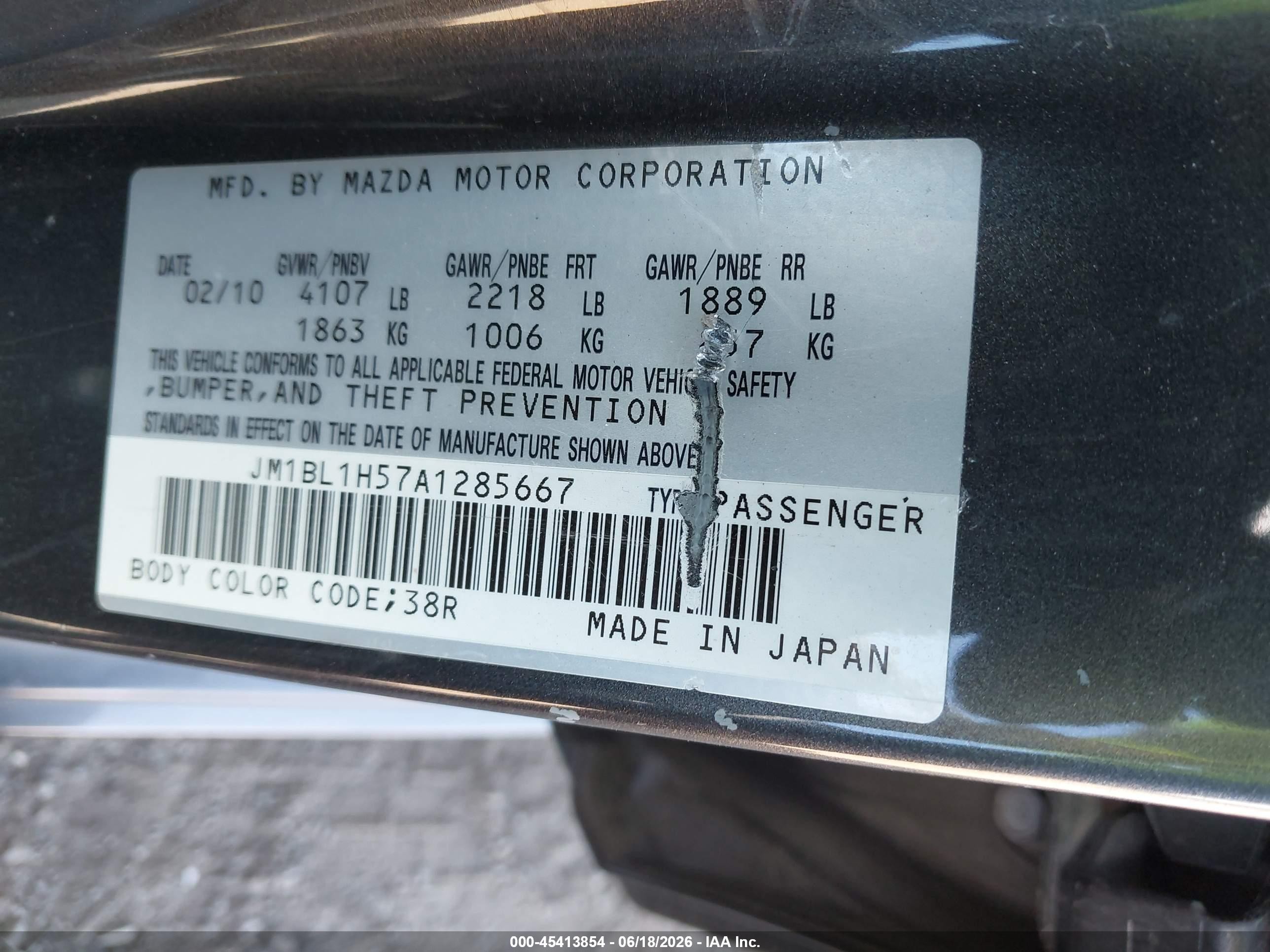 2010 Mazda Mazda3 S Grand Touring Gray vin: JM1BL1H57A1285667