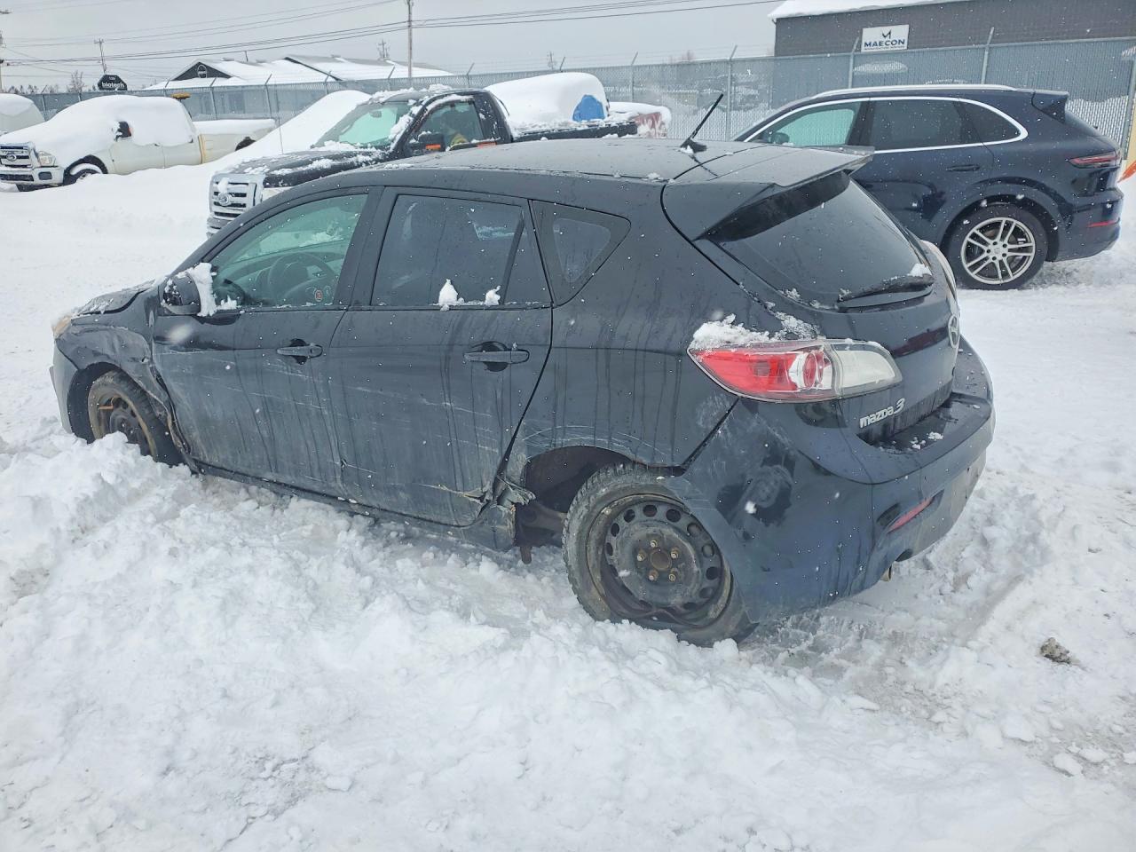 2010 Mazda 3 S Black vin: JM1BL1H58A1127130