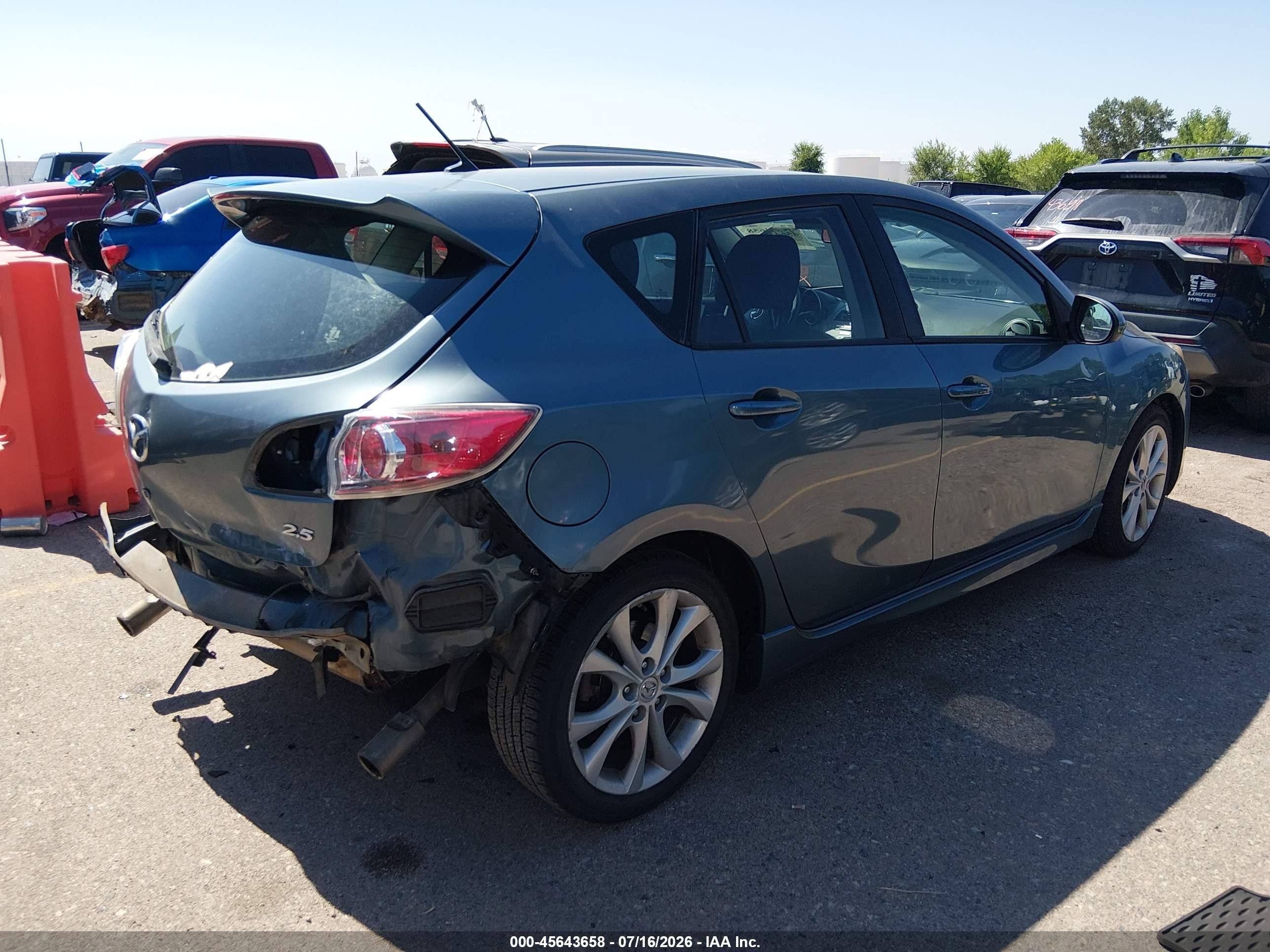 2010 Mazda Mazda3 S Sport Серый vin: JM1BL1H59A1343598