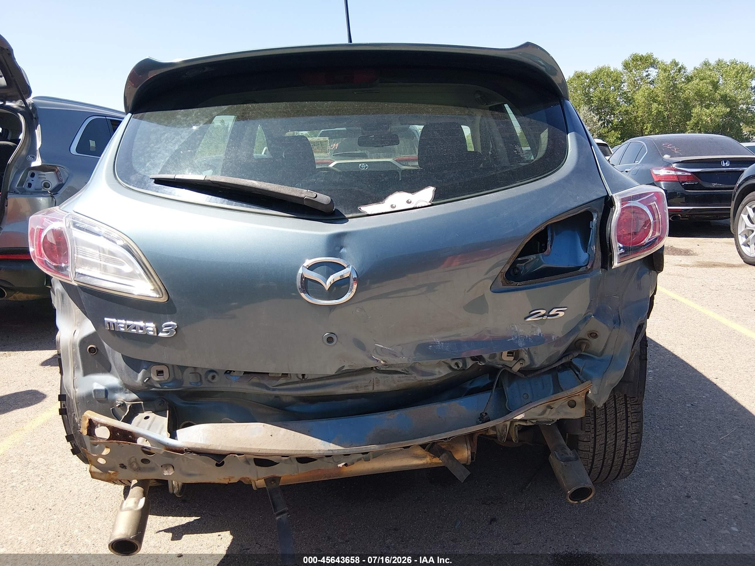 2010 Mazda Mazda3 S Sport Серый vin: JM1BL1H59A1343598
