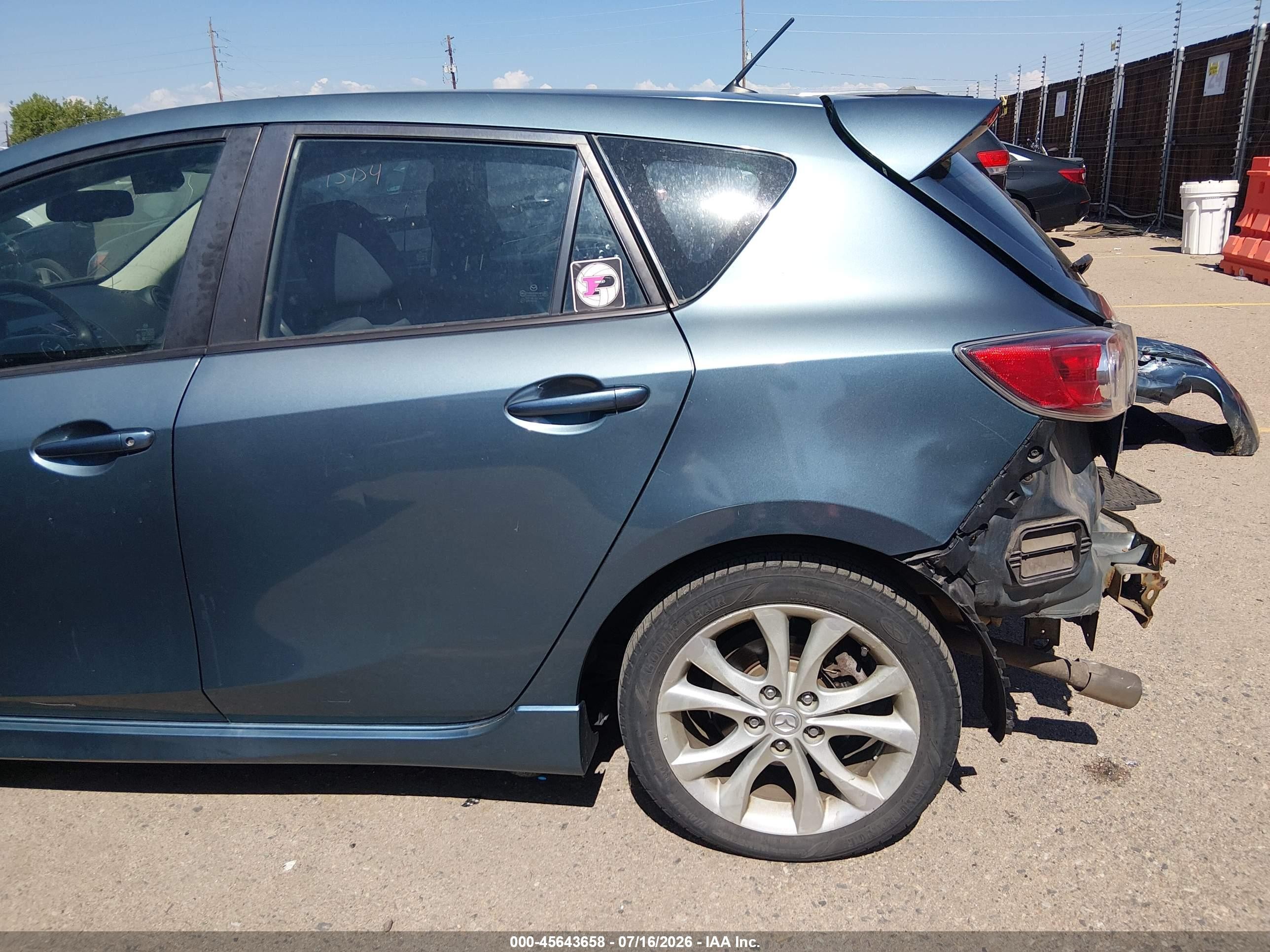2010 Mazda Mazda3 S Sport Серый vin: JM1BL1H59A1343598