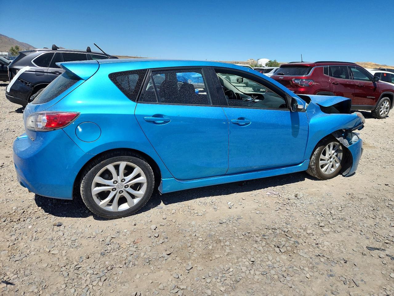 2010 Mazda 3 S Blue vin: JM1BL1H5XA1136797