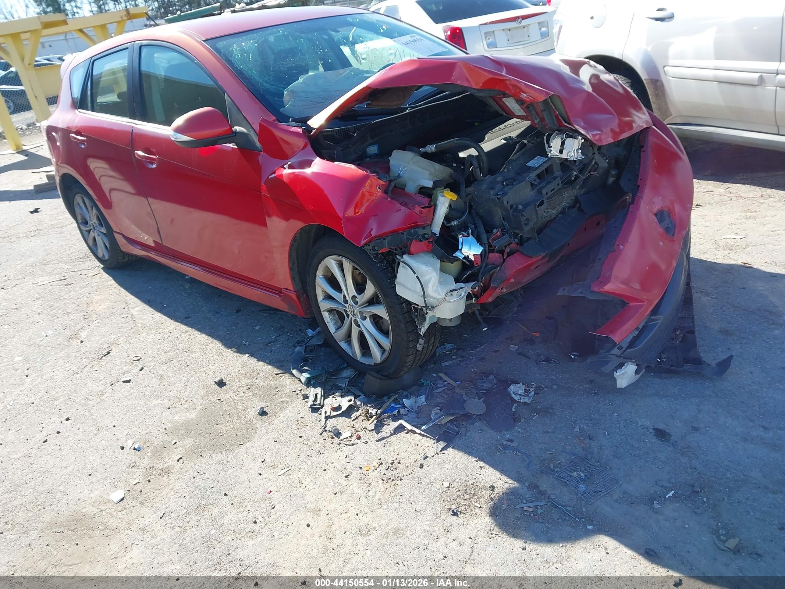 2010 Mazda Mazda3 S Sport Red vin: JM1BL1H5XA1139795