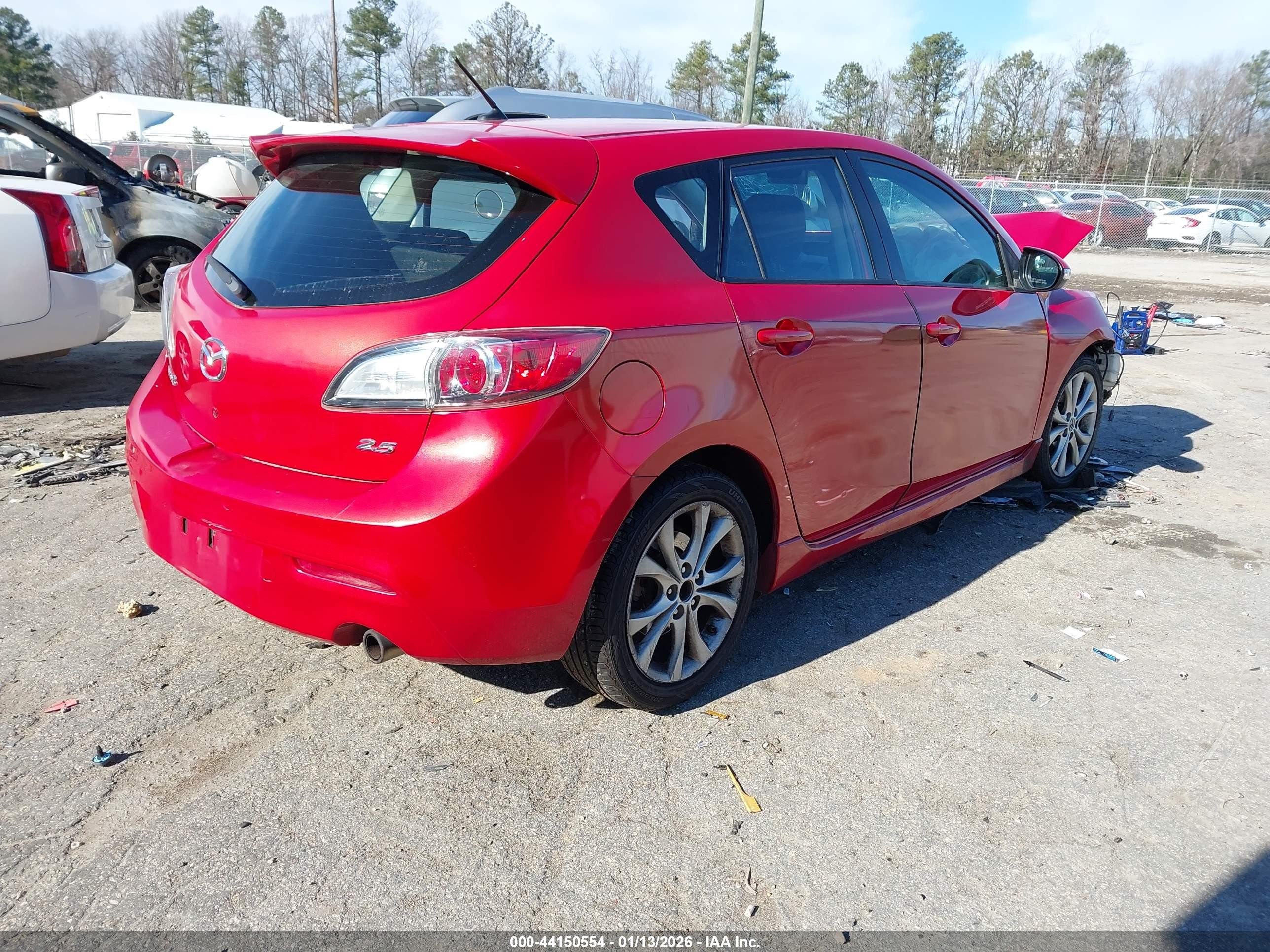2010 Mazda Mazda3 S Sport Red vin: JM1BL1H5XA1139795