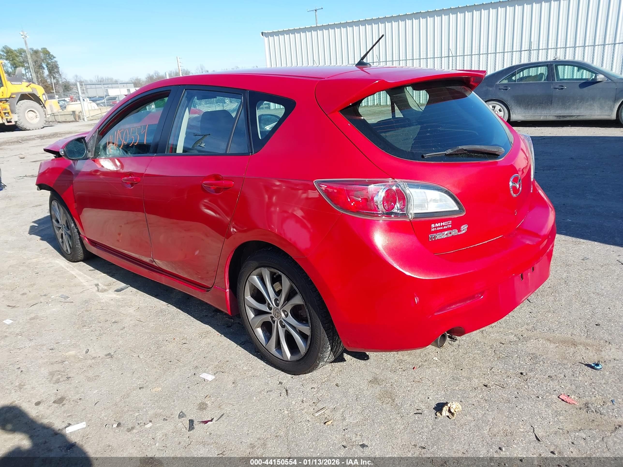 2010 Mazda Mazda3 S Sport Red vin: JM1BL1H5XA1139795