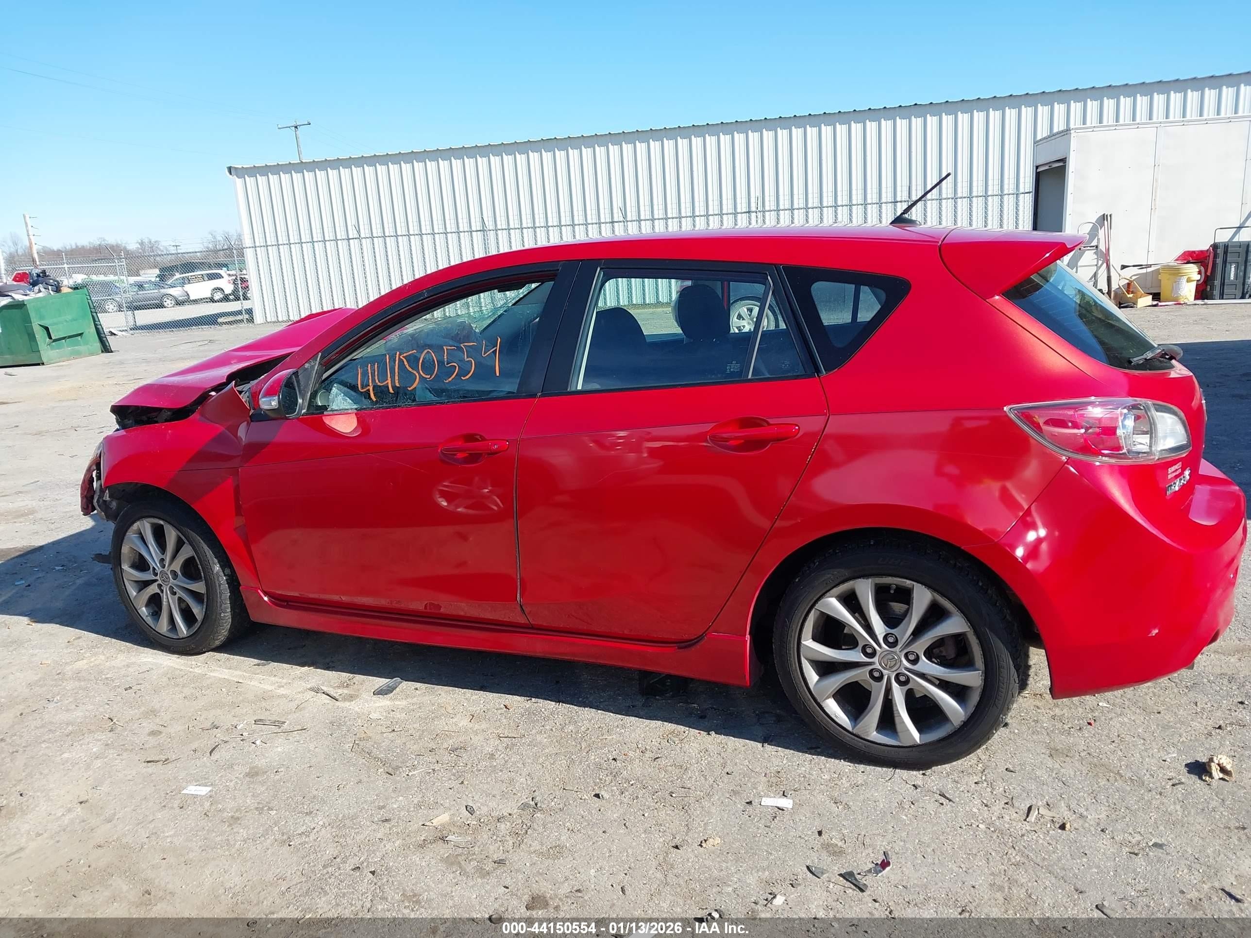 2010 Mazda Mazda3 S Sport Red vin: JM1BL1H5XA1139795