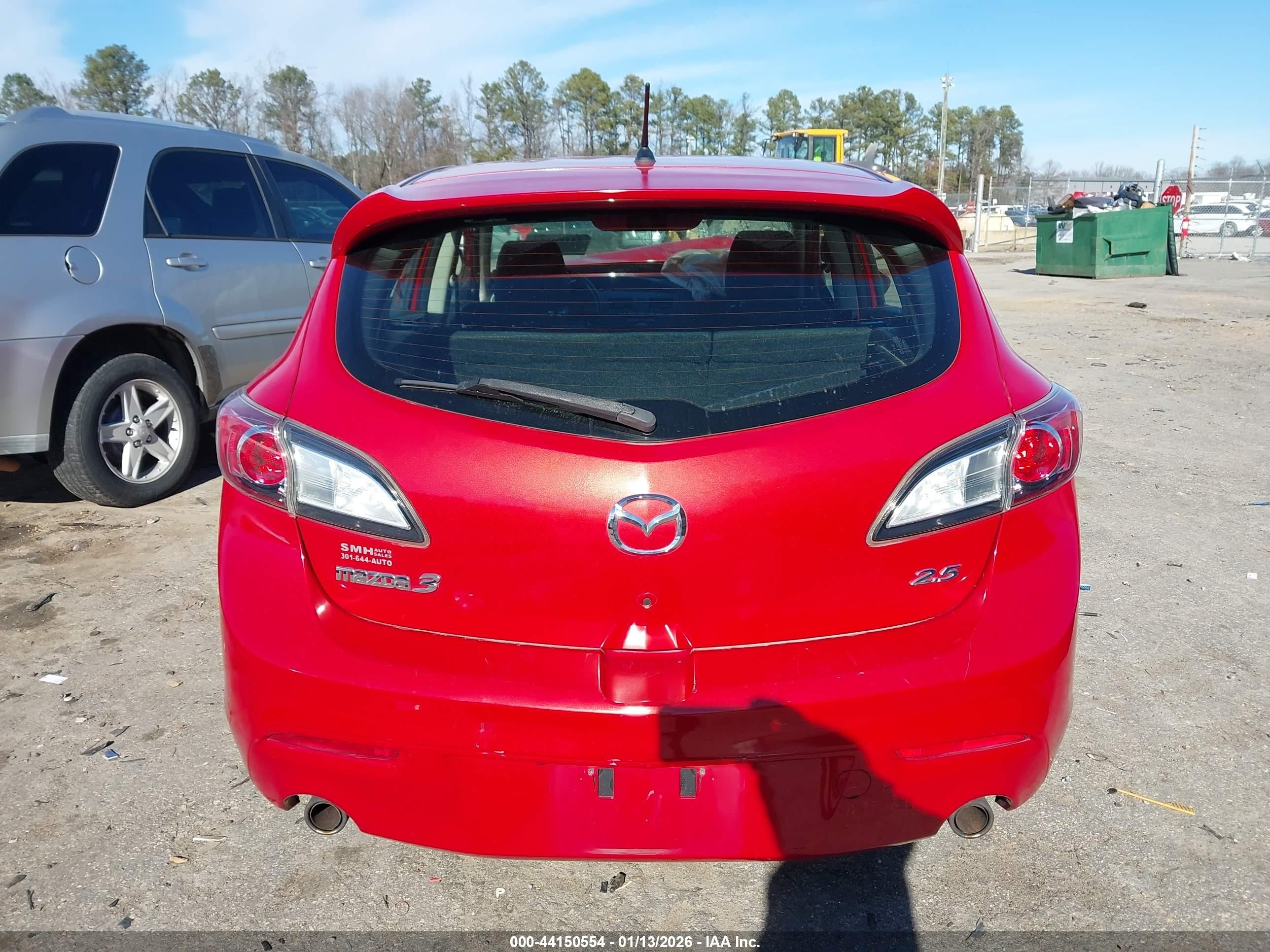 2010 Mazda Mazda3 S Sport Red vin: JM1BL1H5XA1139795