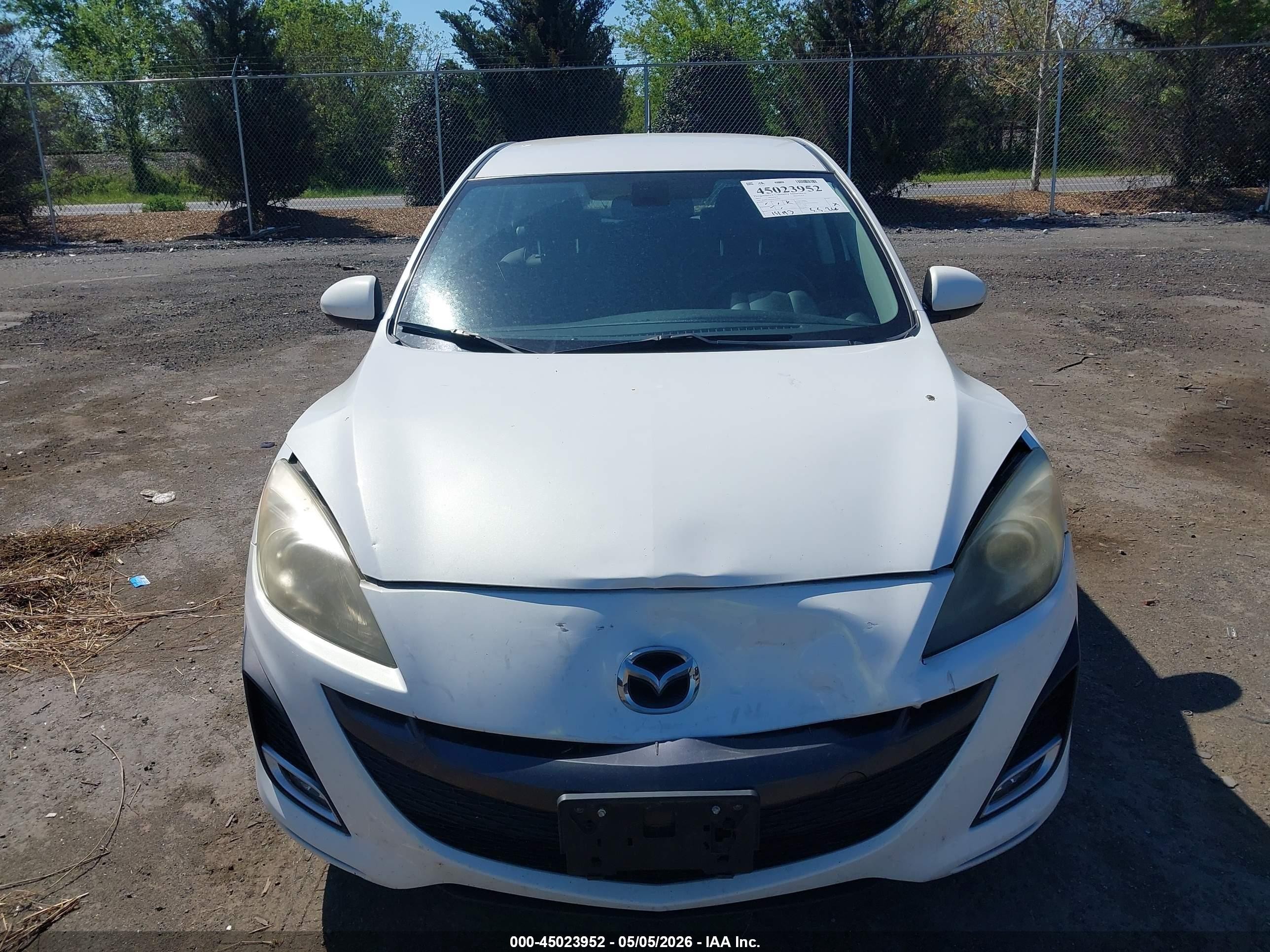 2010 Mazda Mazda3 S Grand Touring Белый vin: JM1BL1H5XA1154703