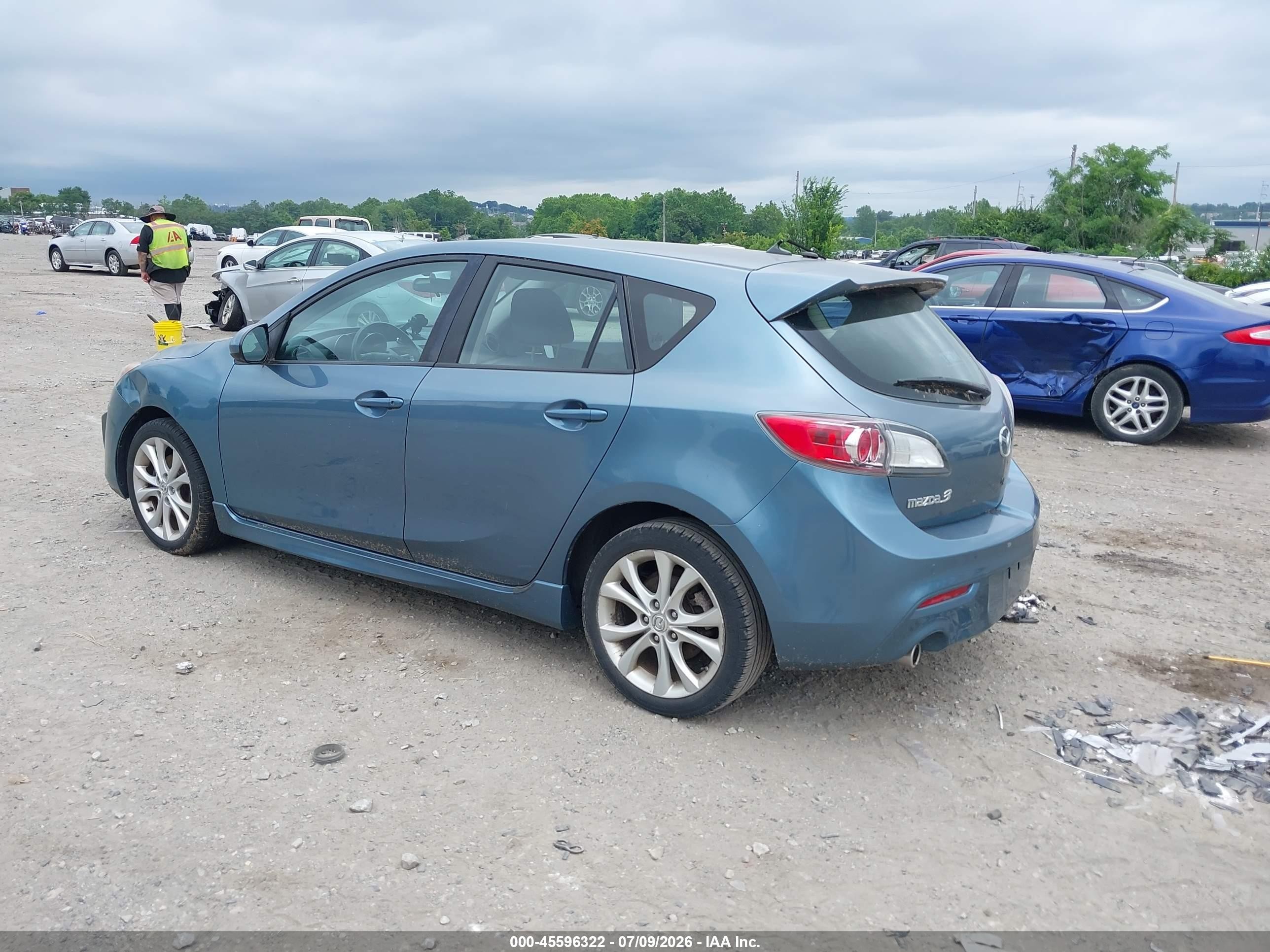 2010 Mazda Mazda3 S Sport Light Blue vin: JM1BL1H60A1251580