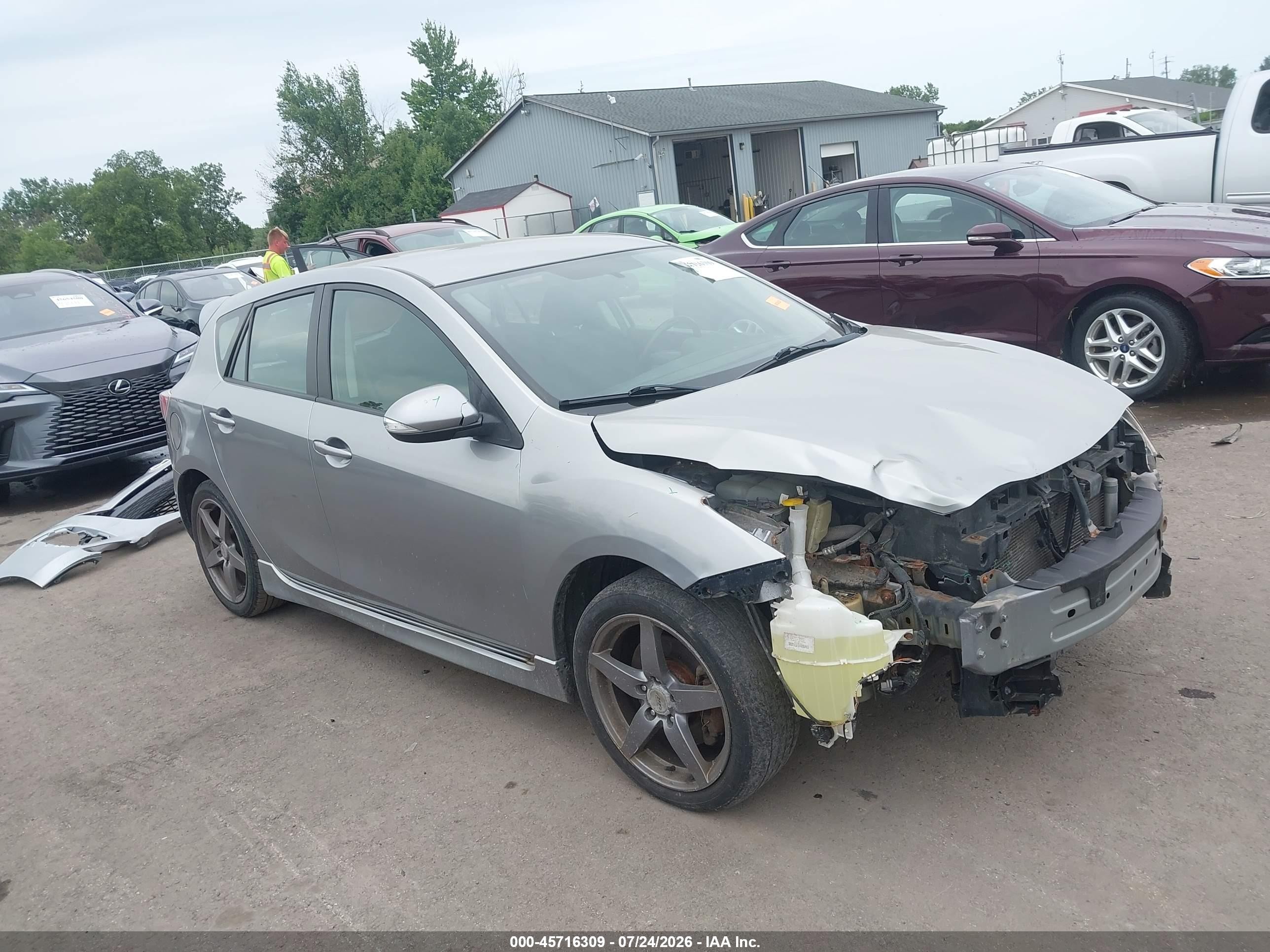 2010 Mazda Mazda3 S Sport Silver vin: JM1BL1H61A1113207