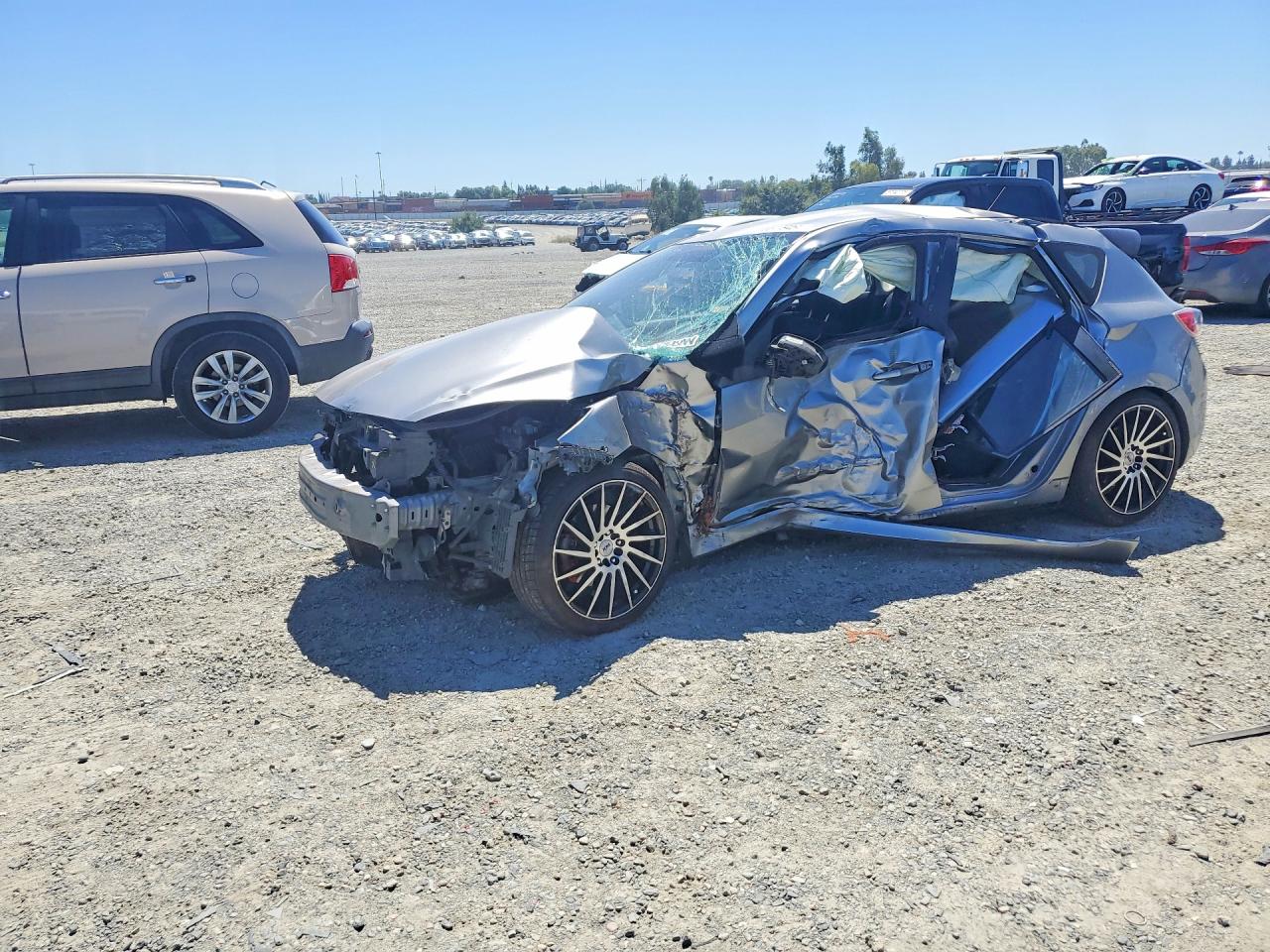 2010 Mazda 3 S Silver vin: JM1BL1H61A1228583