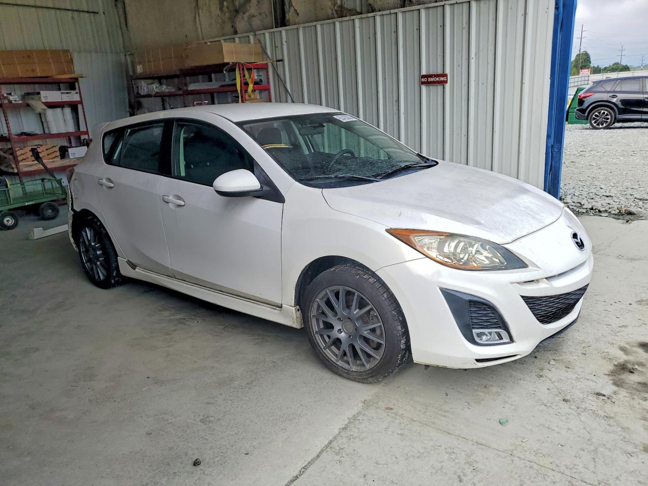 2010 Mazda 3 S White vin: JM1BL1H62A1329146