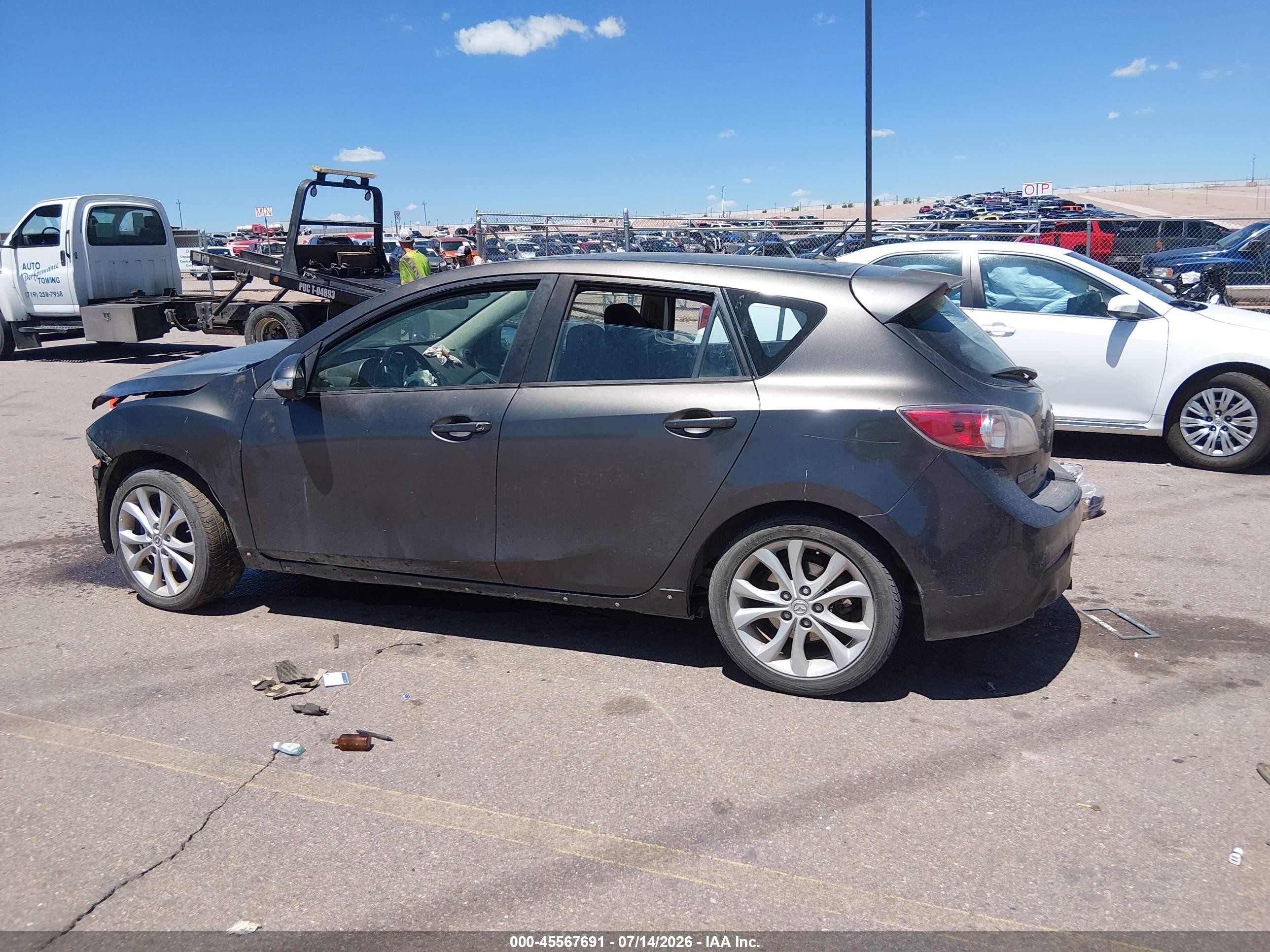 2010 Mazda Mazda3 S Sport Gray vin: JM1BL1H63A1165163