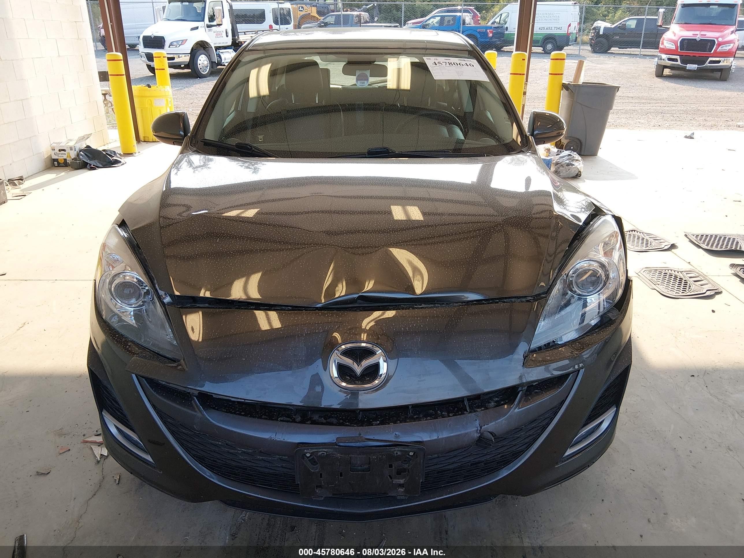 2010 Mazda Mazda3 S Grand Touring Gray vin: JM1BL1H63A1264341