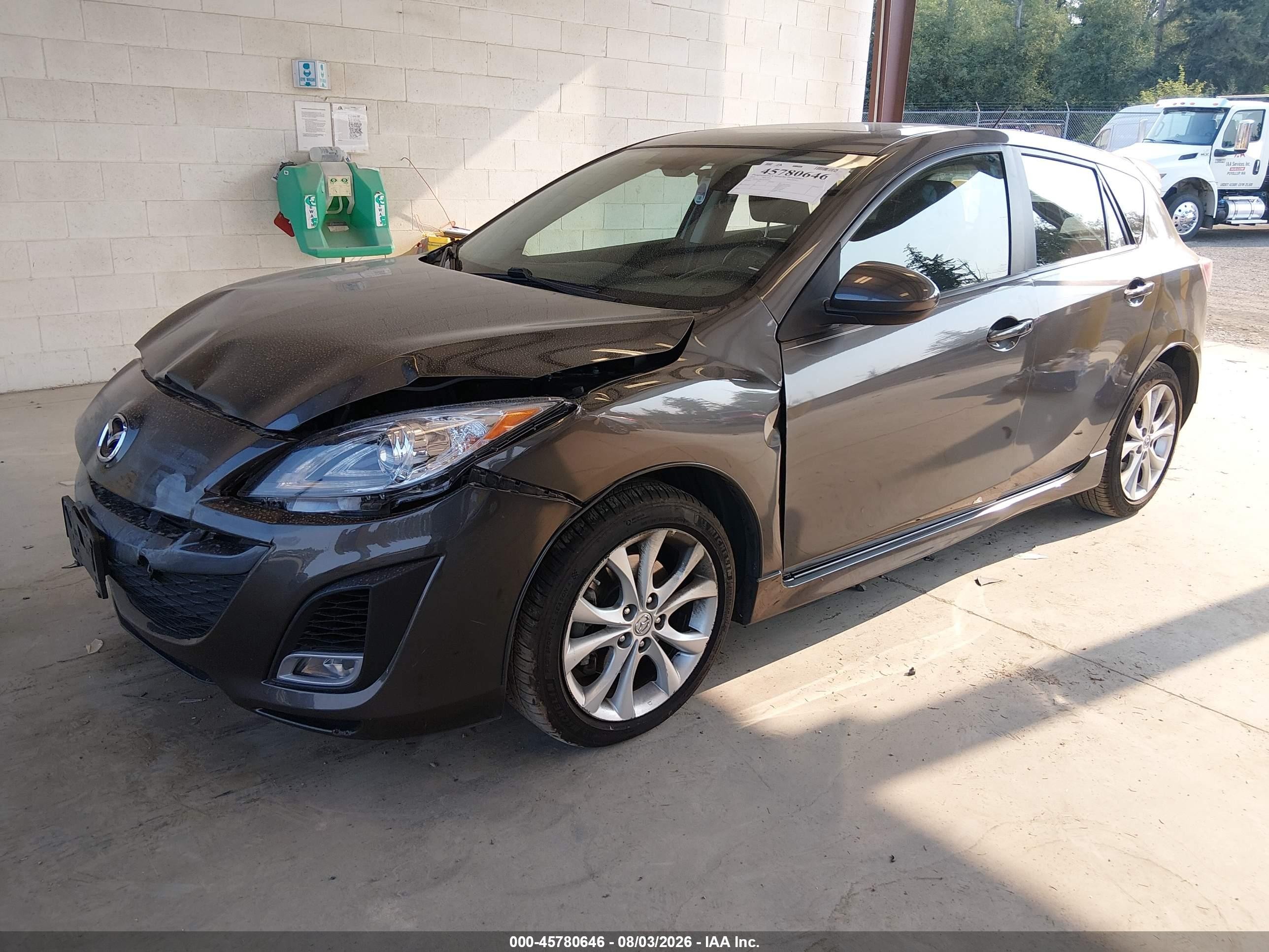 2010 Mazda Mazda3 S Grand Touring Gray vin: JM1BL1H63A1264341