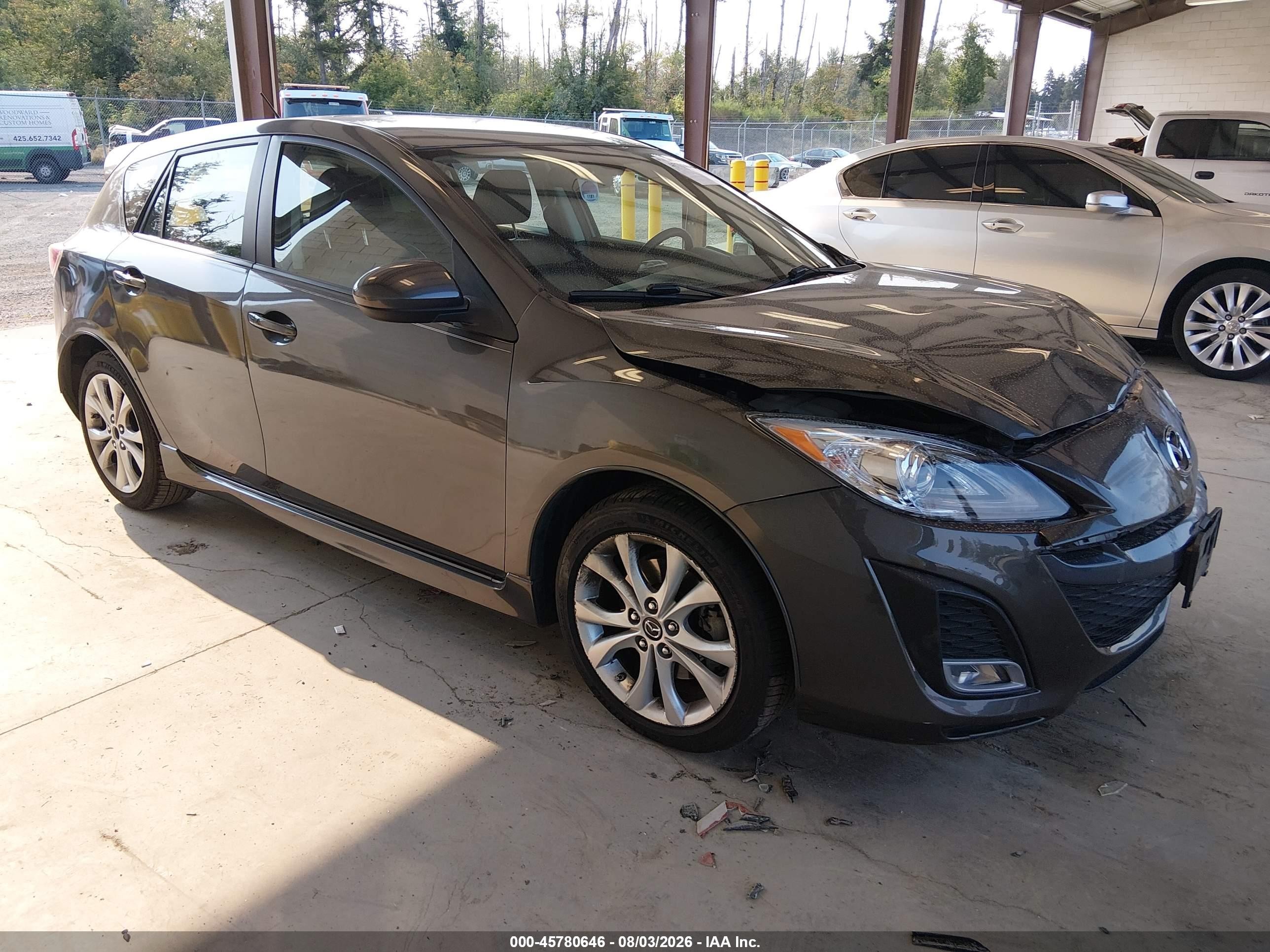 2010 Mazda Mazda3 S Grand Touring Gray vin: JM1BL1H63A1264341
