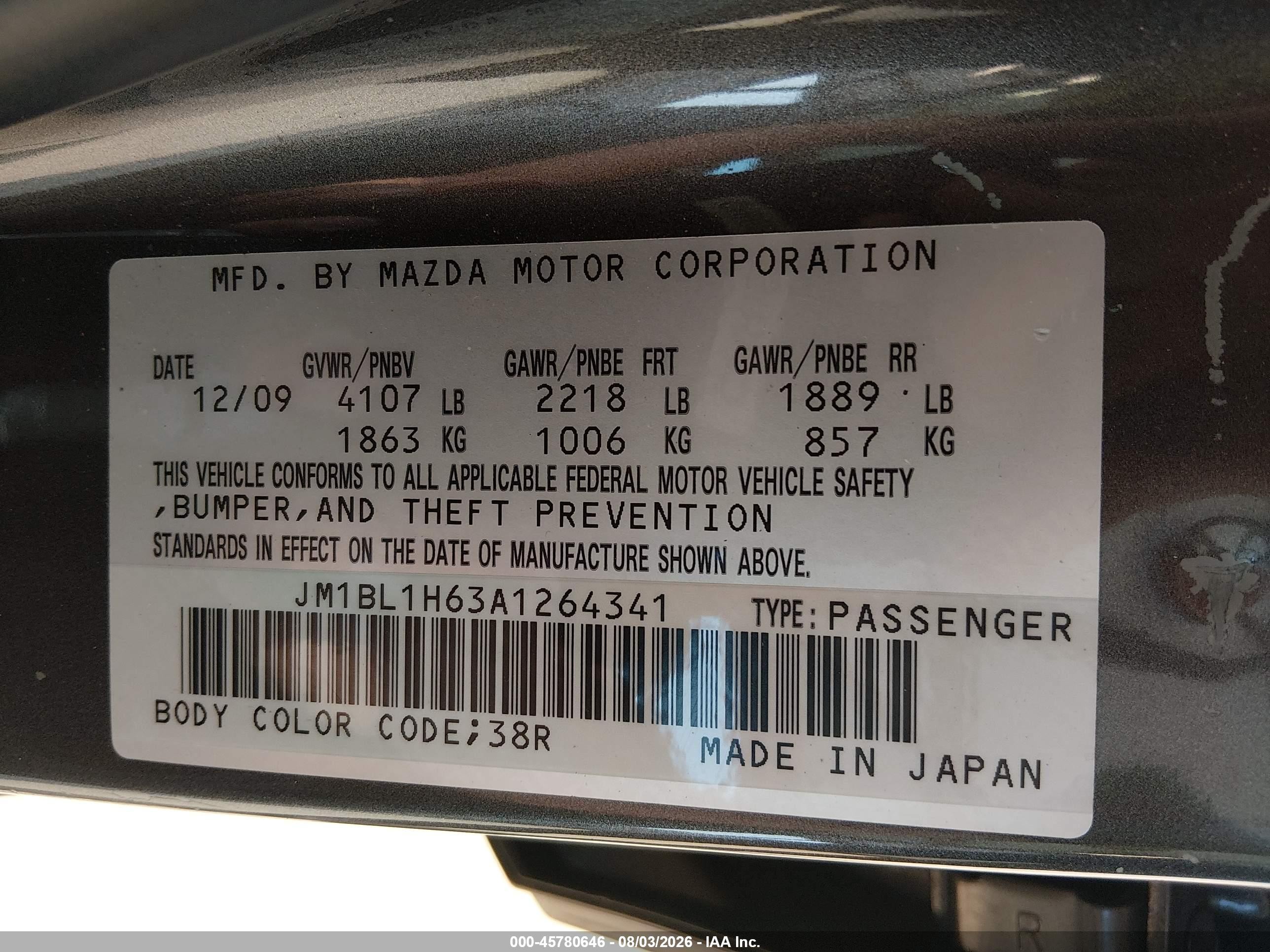 2010 Mazda Mazda3 S Grand Touring Gray vin: JM1BL1H63A1264341