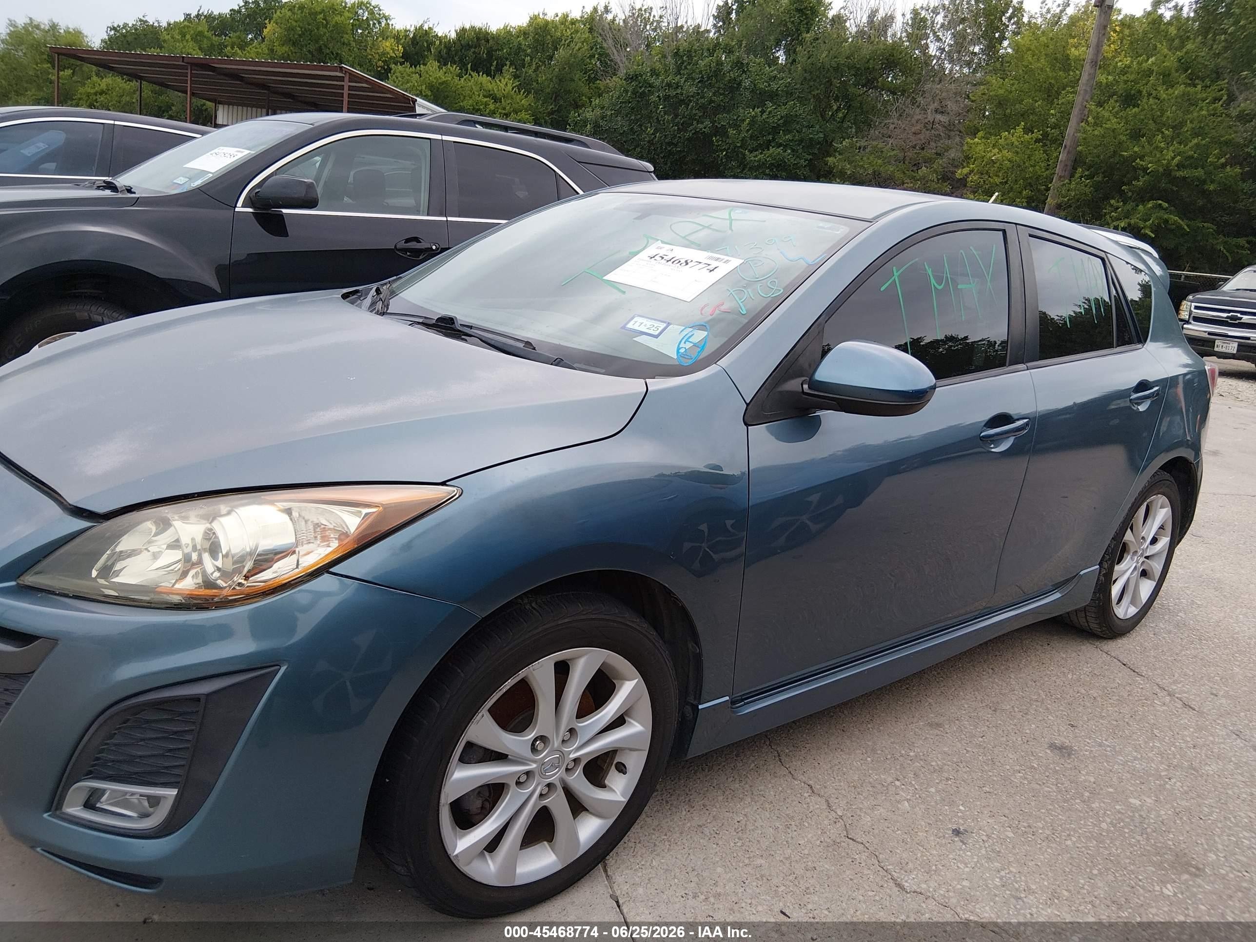 2010 Mazda Mazda3 S Sport Blue vin: JM1BL1H63A1271399
